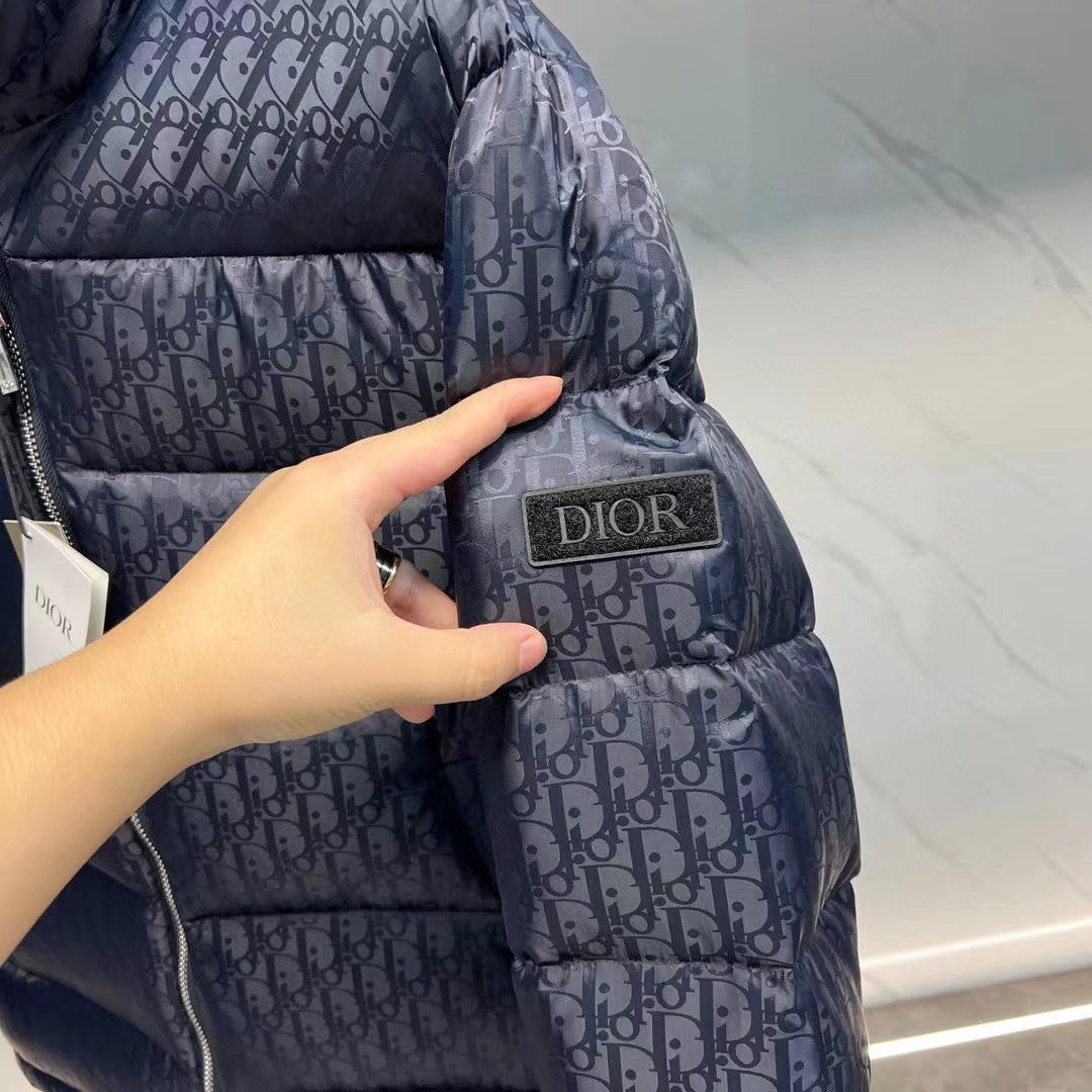 Dior navy Oblique coat