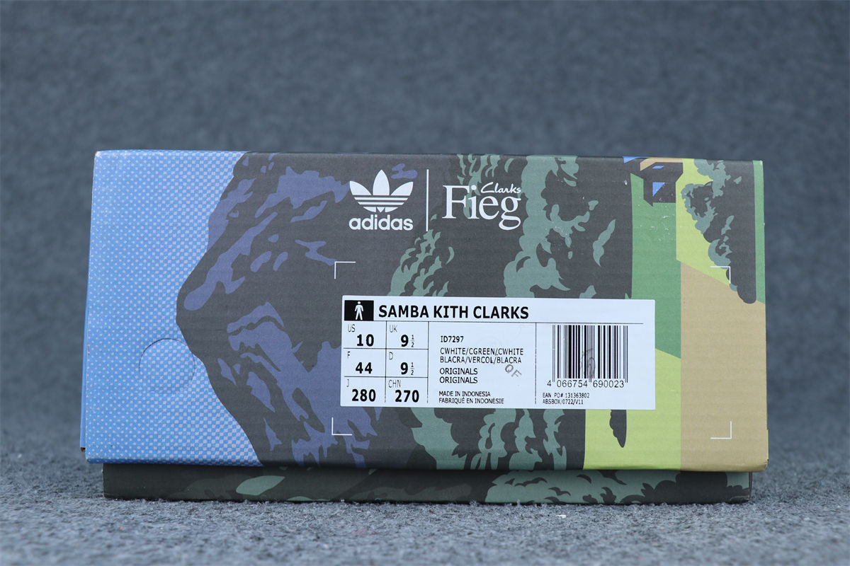 Ronnie Fieg x Clarks x 8th Street Samba 'Chalk White'