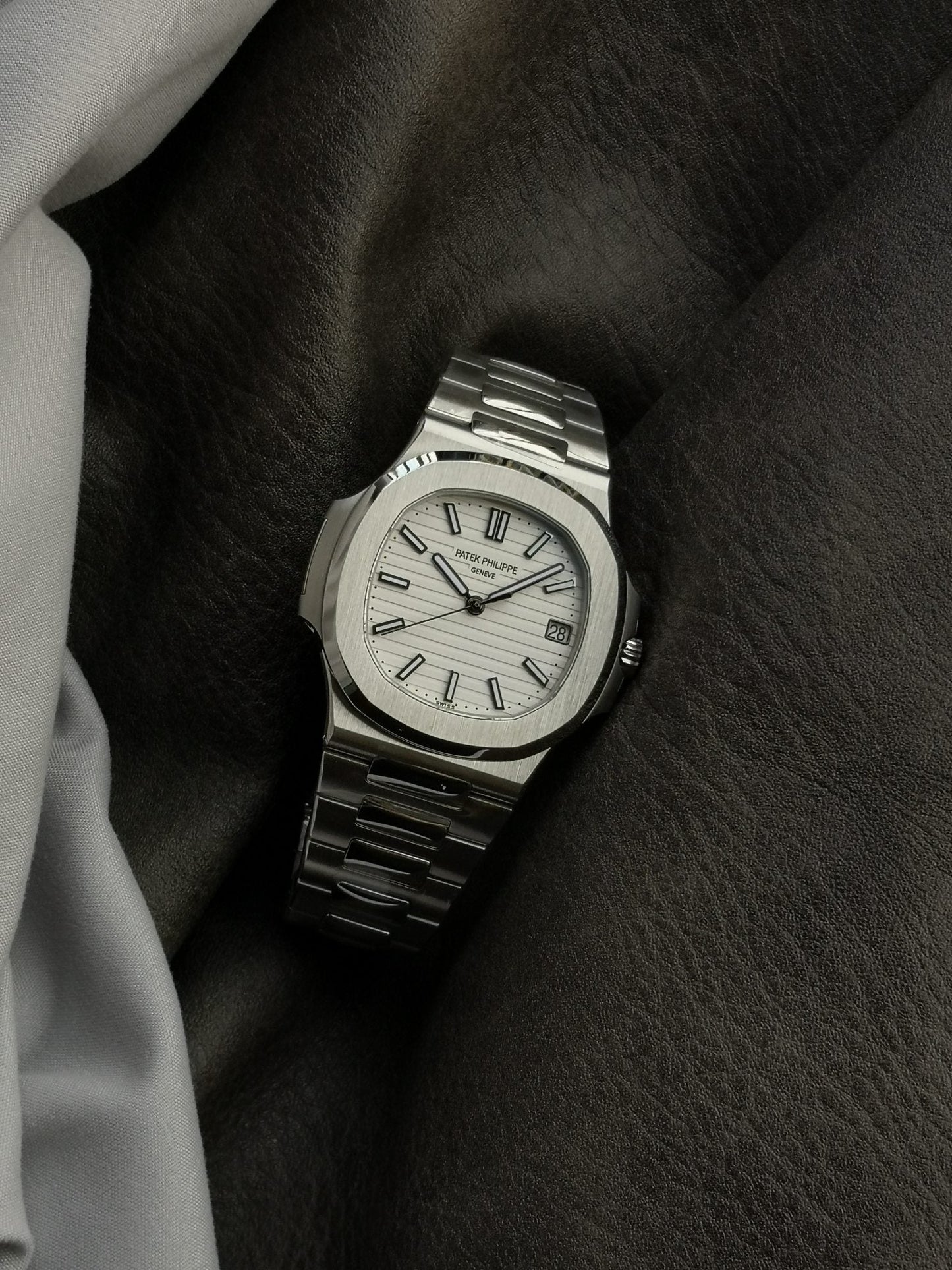 Steel White 40mm Watch