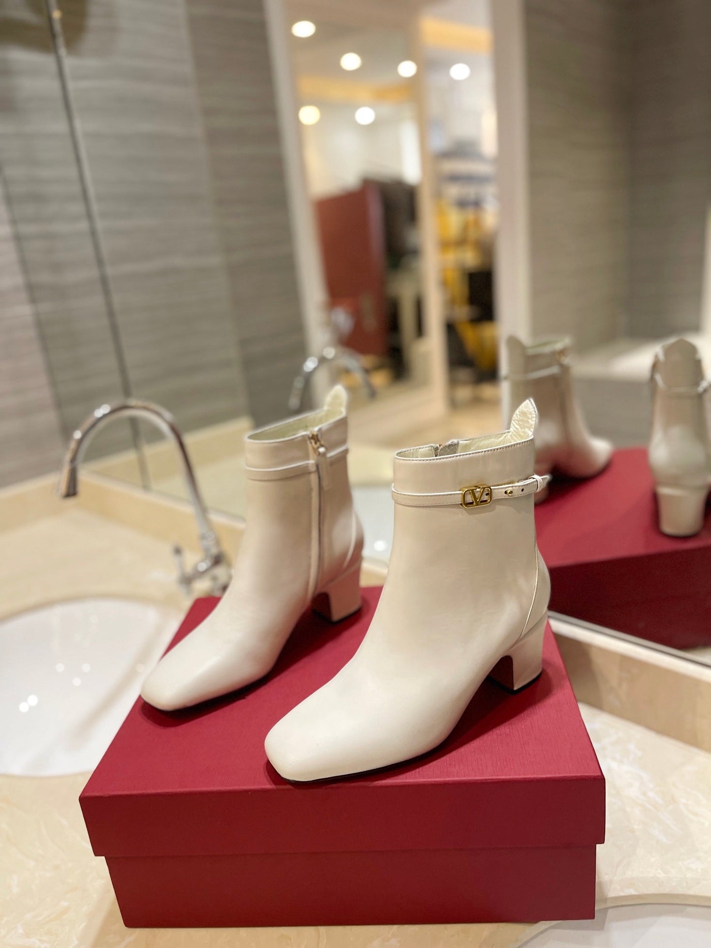Valentino Short Heel Boots