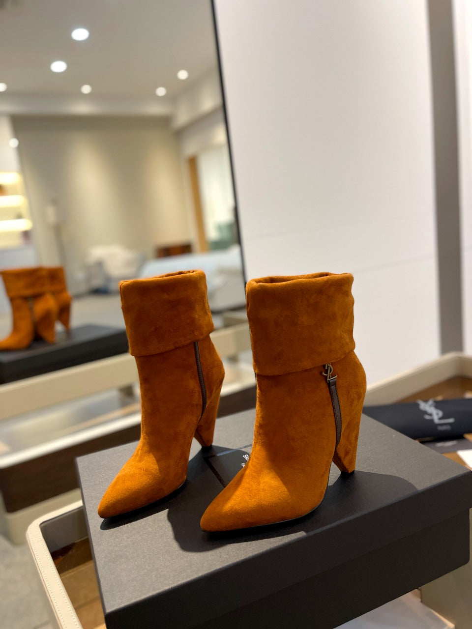 YSL Short Heel Boots