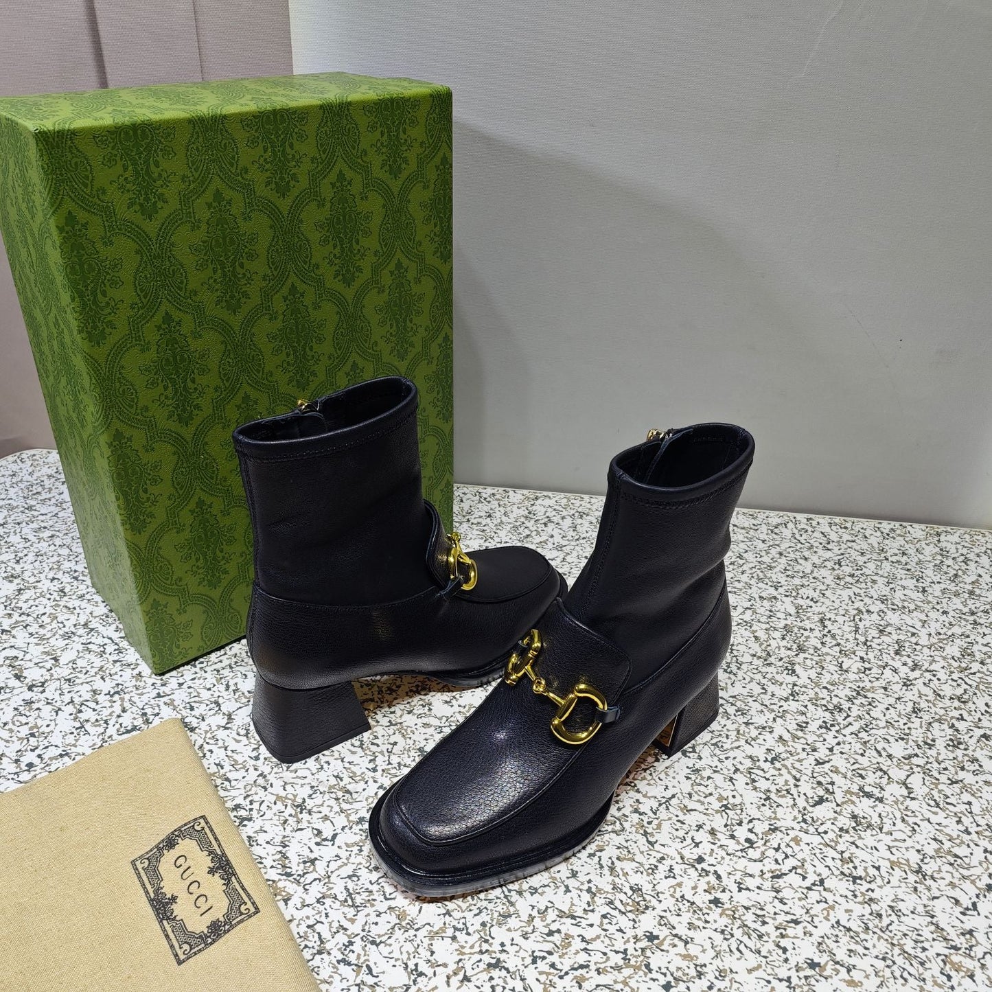 Gucci Horsebit Boots Leather