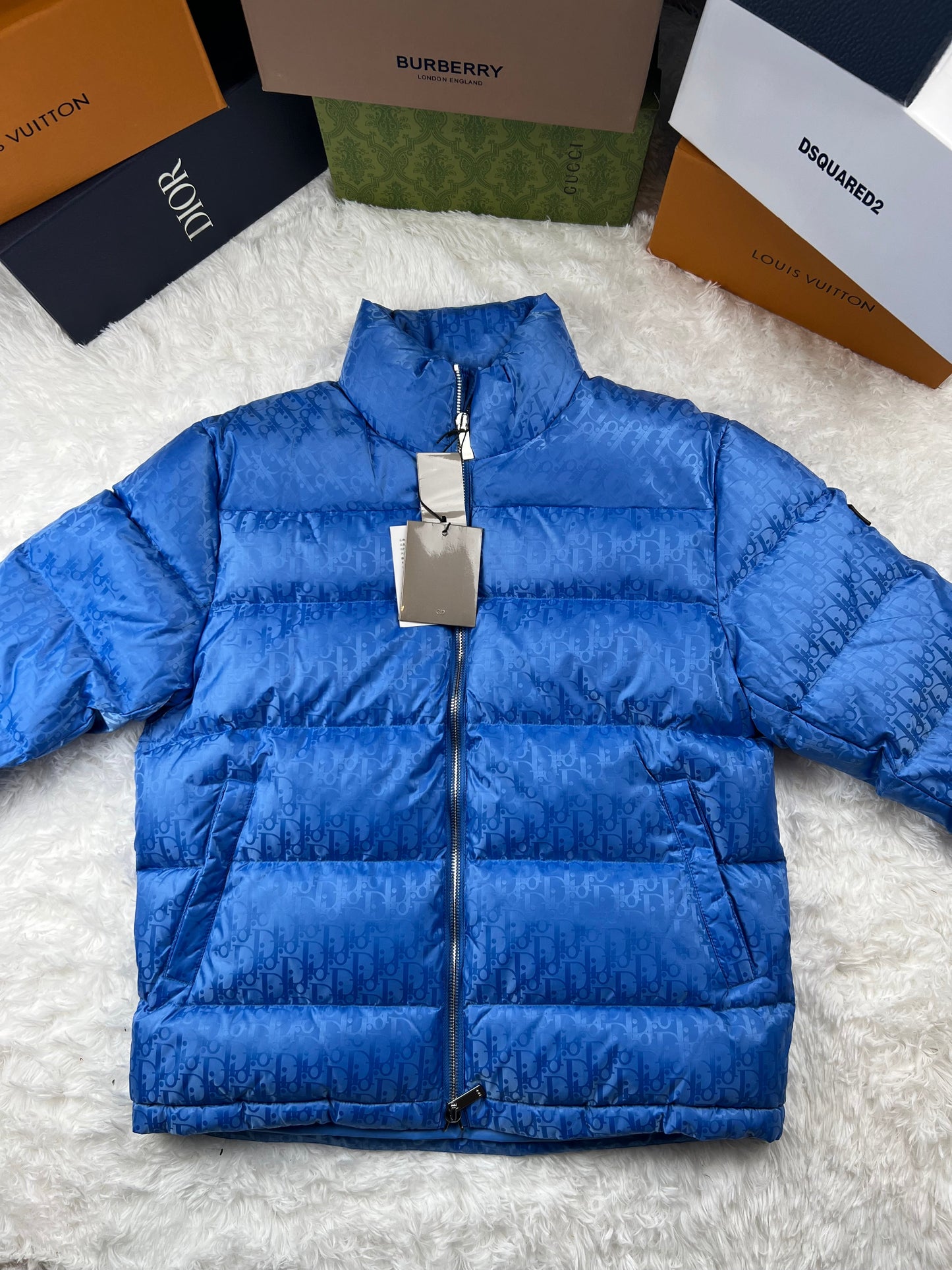 Giacca Dior Blue Oblique