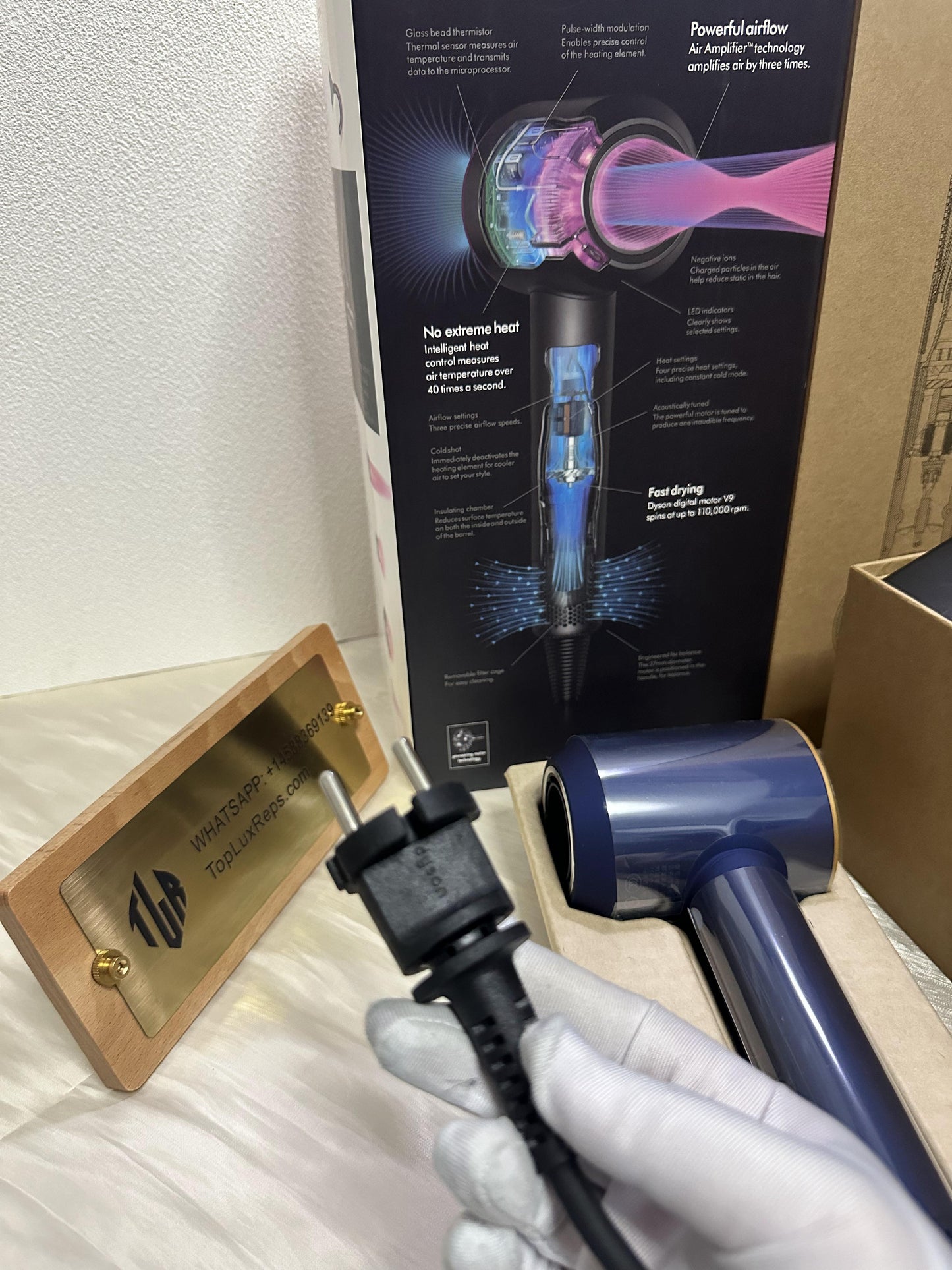 Dyson supersonic hair dryer - limited edition metallic finish