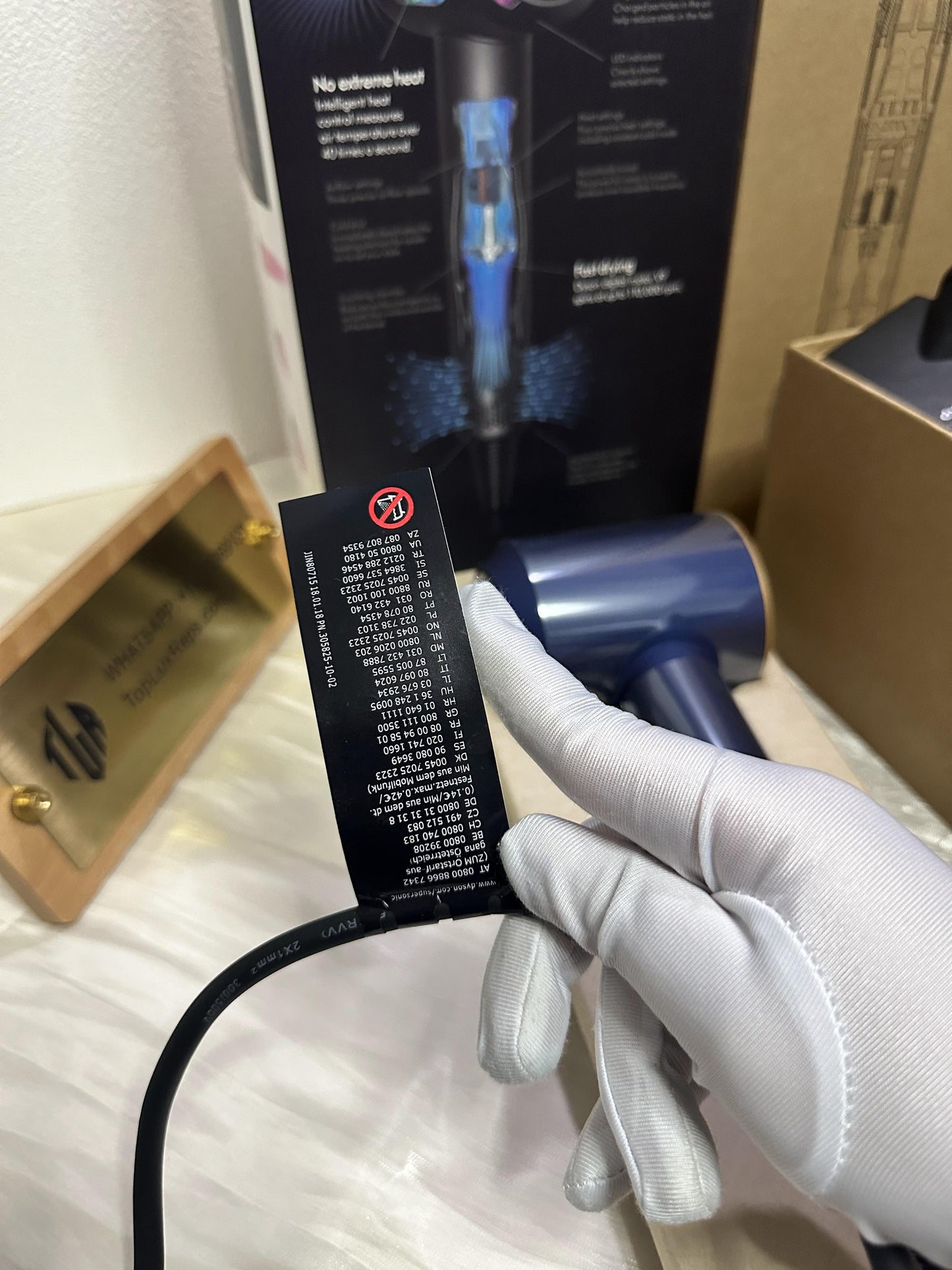 Dyson supersonic hair dryer - limited edition metallic finish