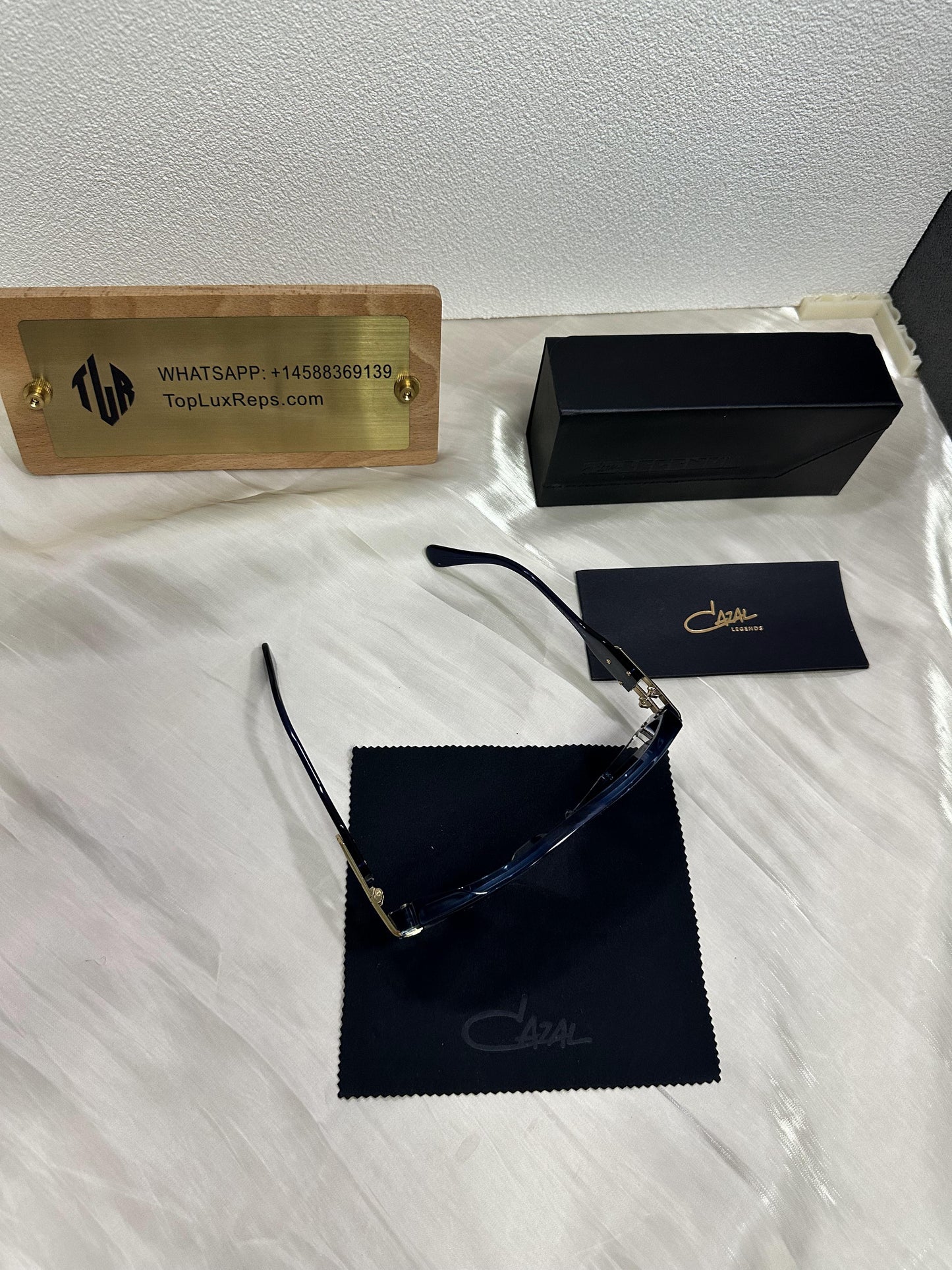 Cazal MOD 1633 702 Blue Transparent Gradient Sunglasses