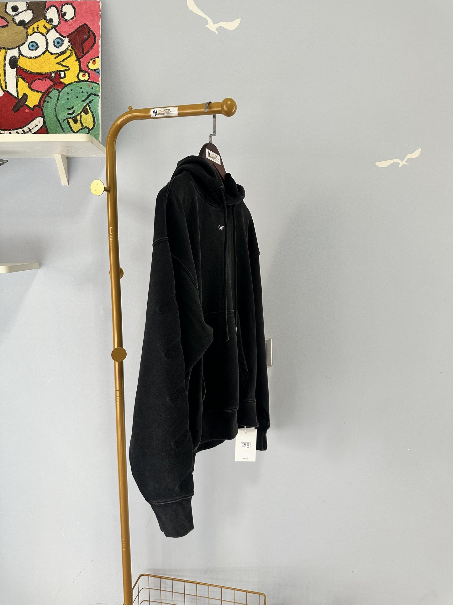 Off-White oversized graphic print hoodie