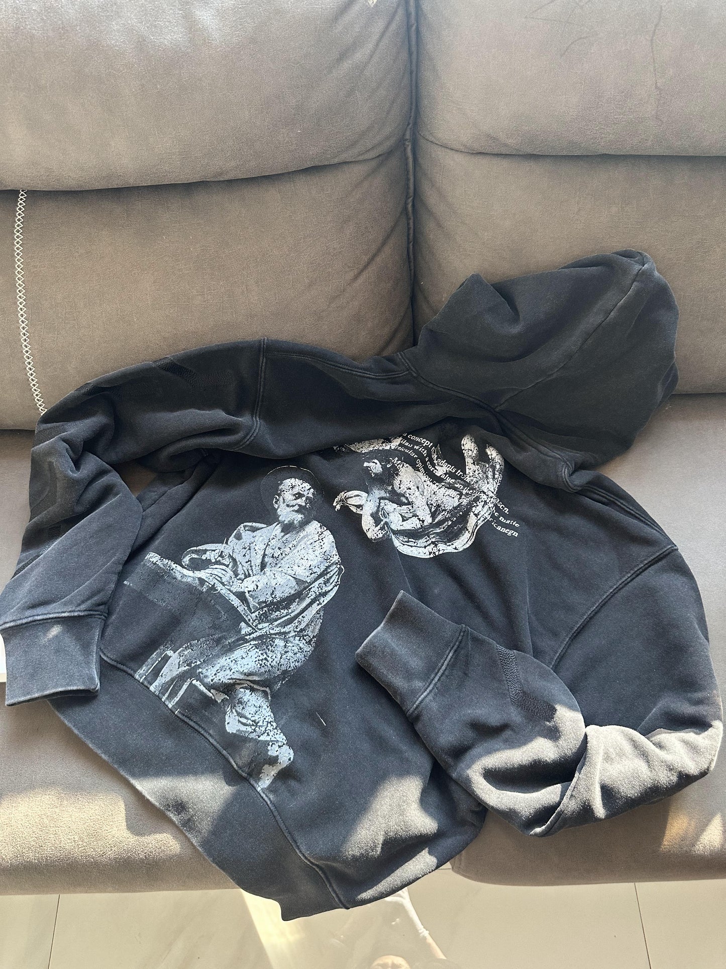 Off-White oversized graphic print hoodie
