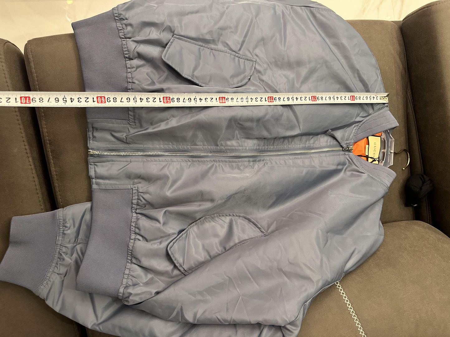 Gucci oversized bomber jacket with city print