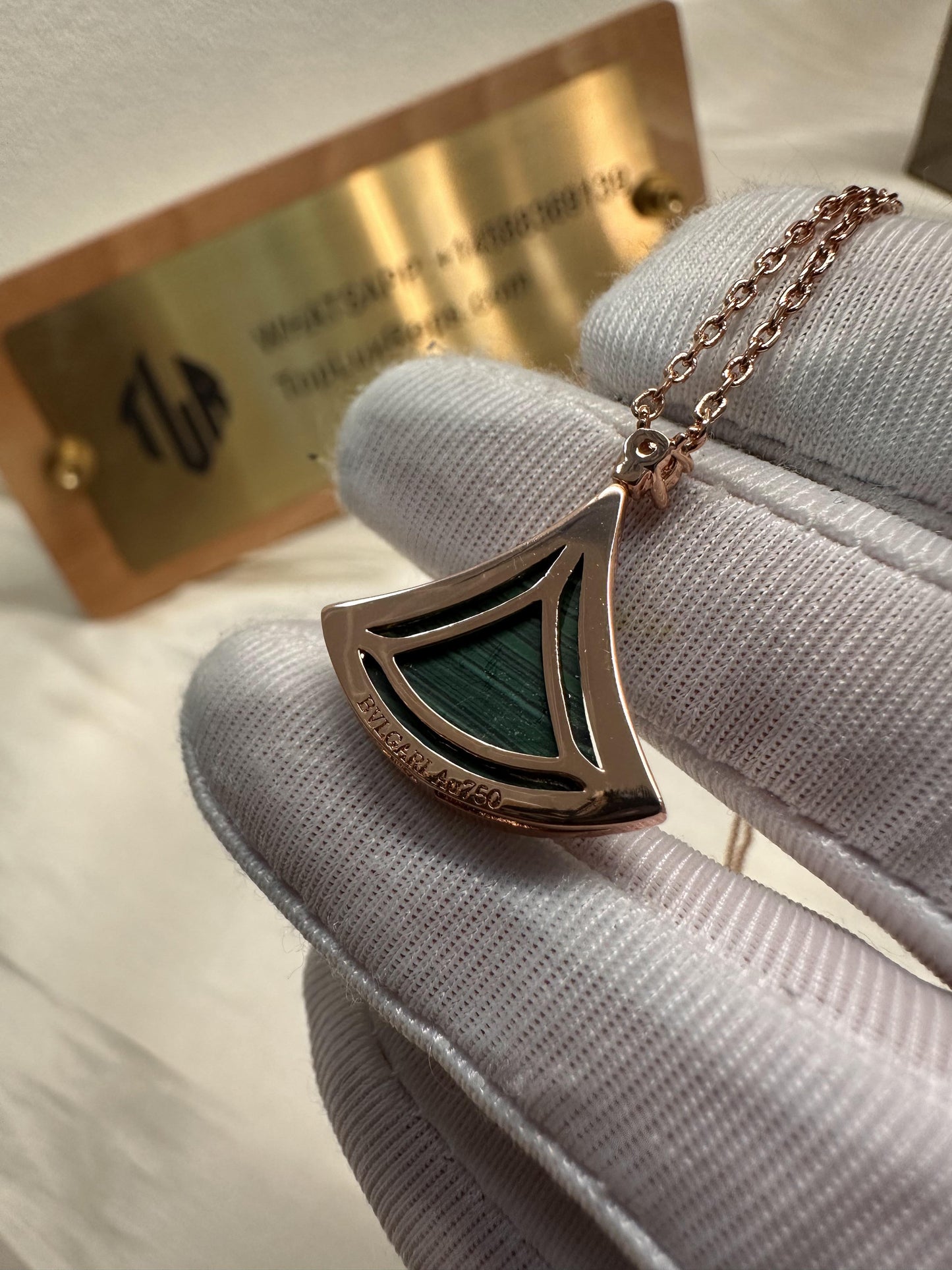 Bvlgari green serpenti viper necklace