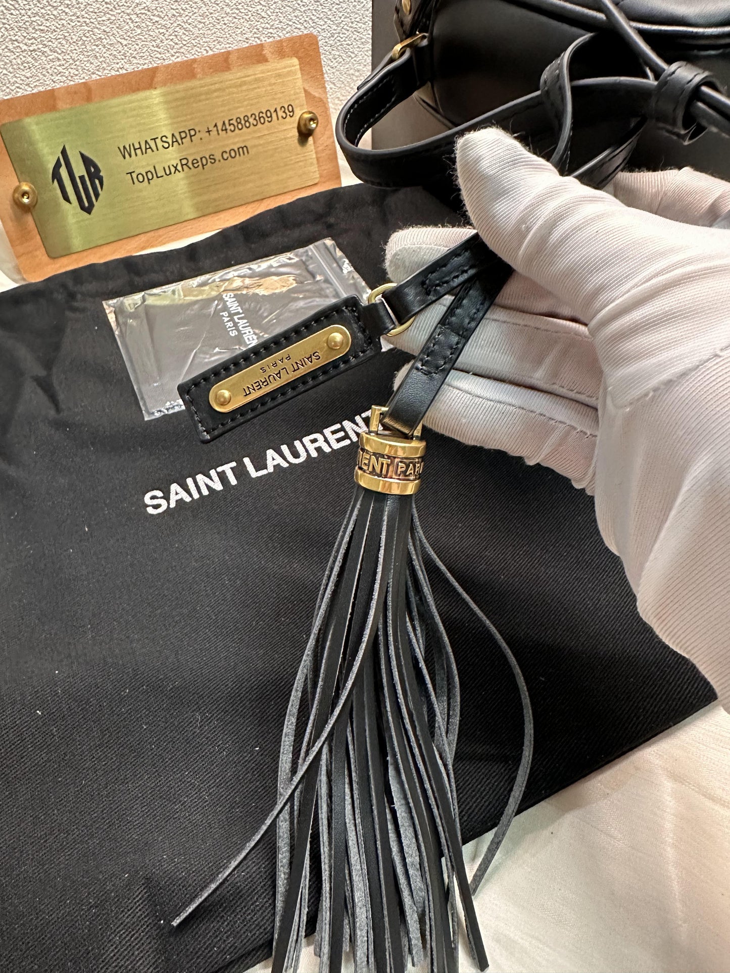 Saint Laurent camera lou leather crossbody bag