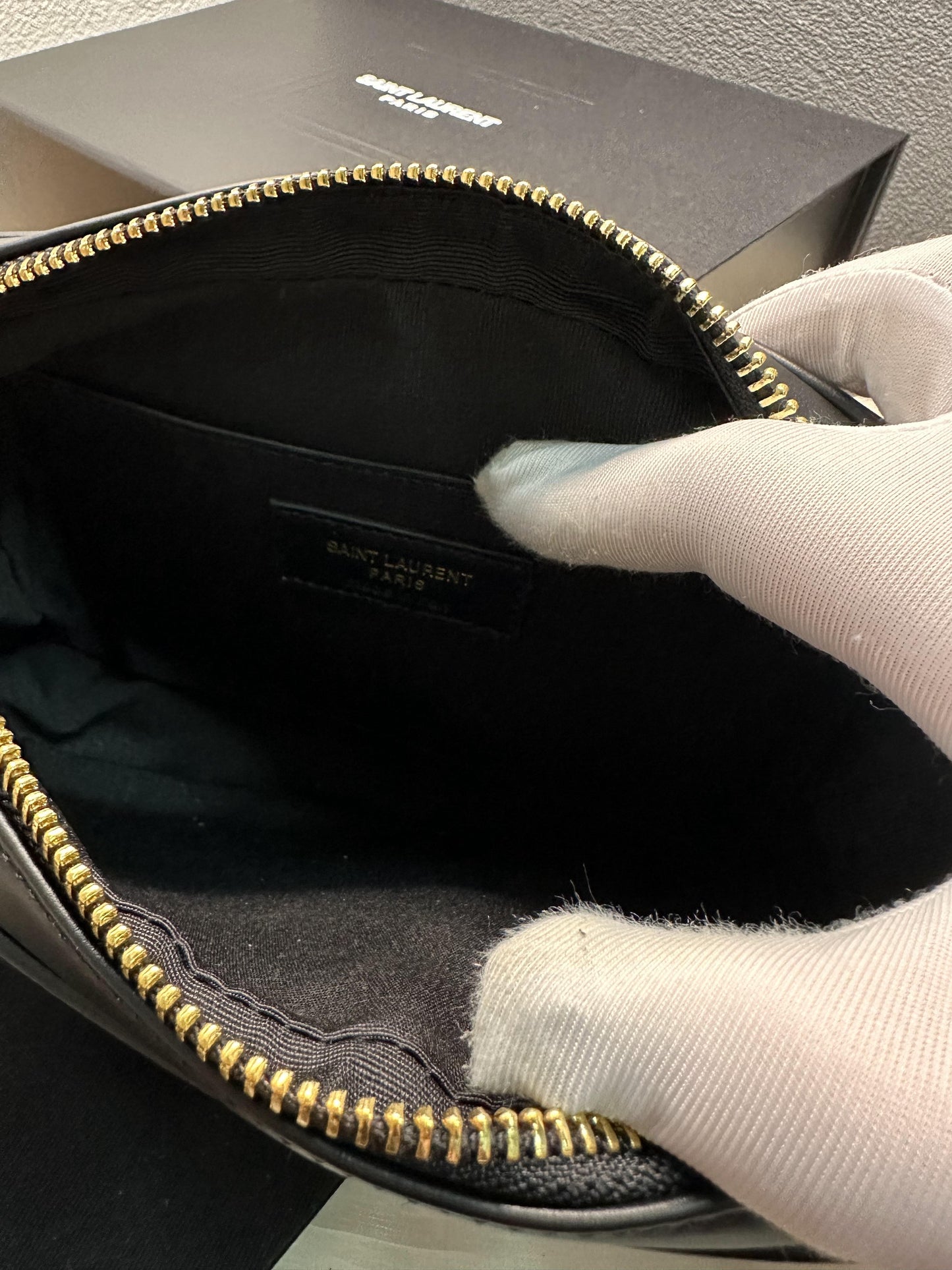 Saint Laurent camera lou leather crossbody bag