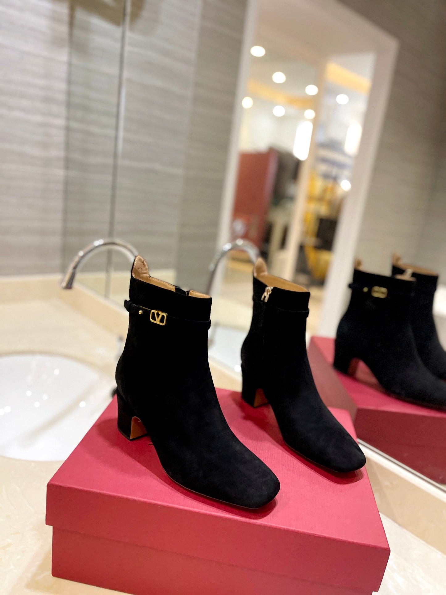 Valentino Short Heel Boots