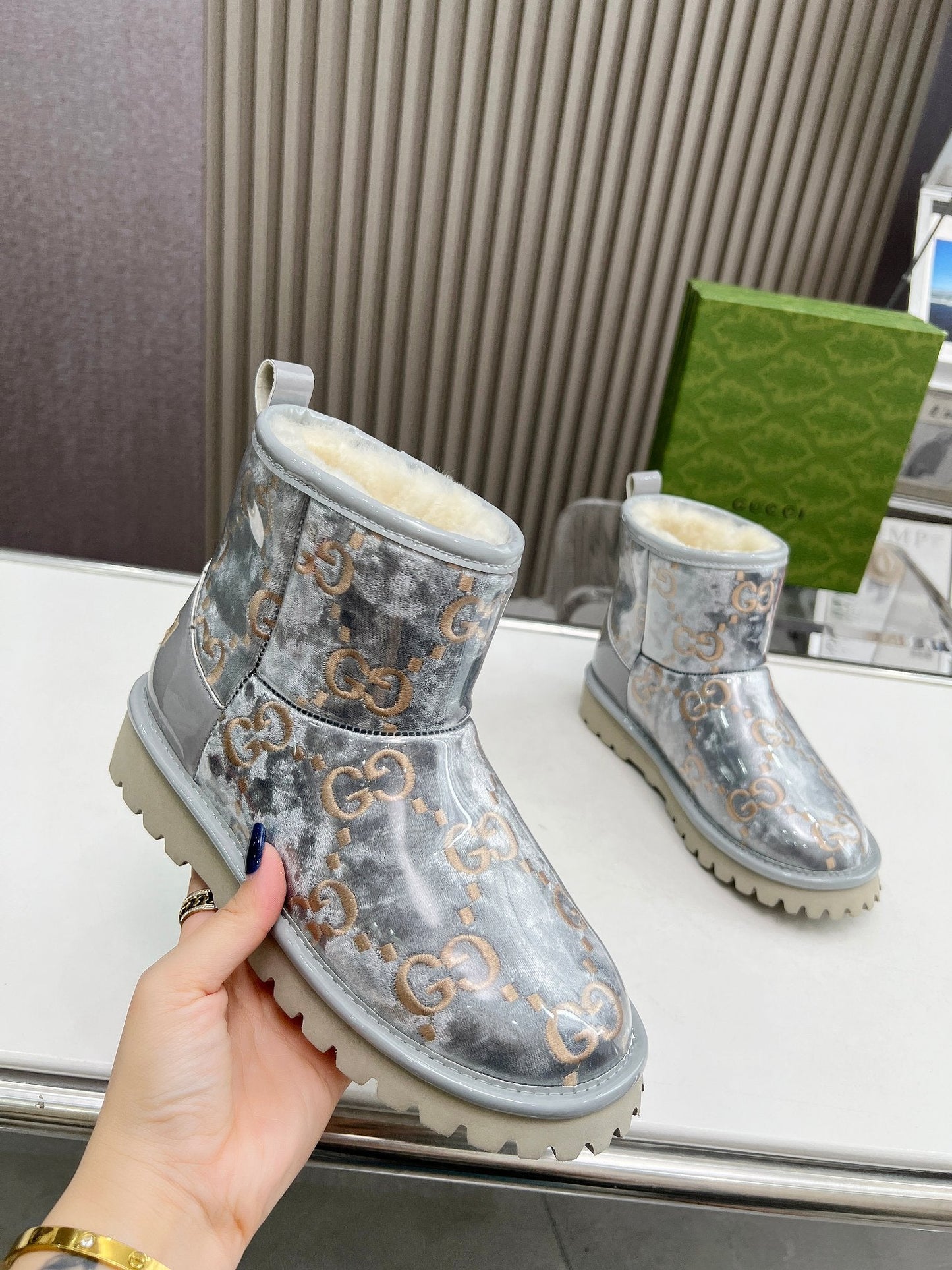 Gucci x UGG Vinyl Boots