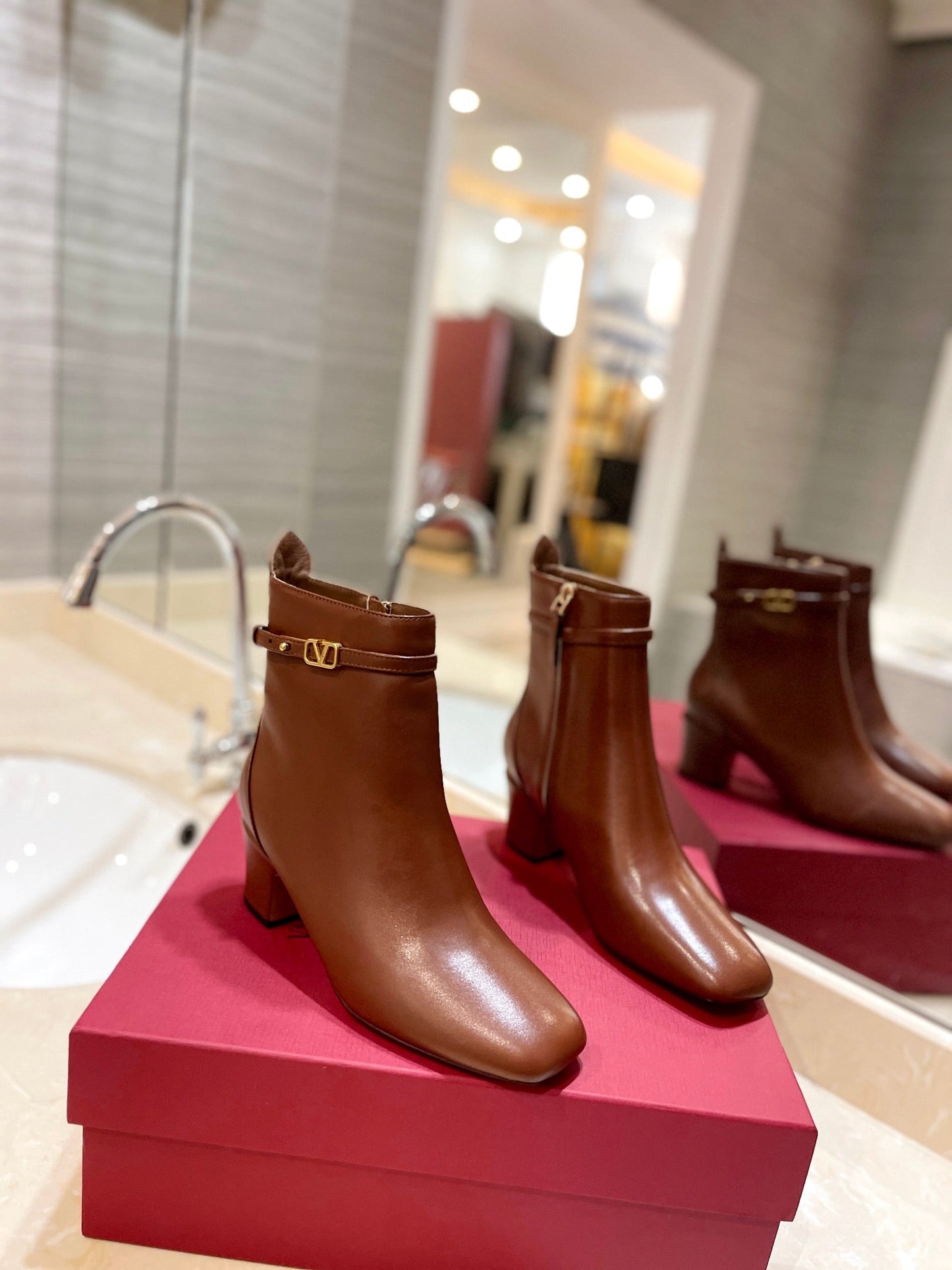 Valentino Short Heel Boots