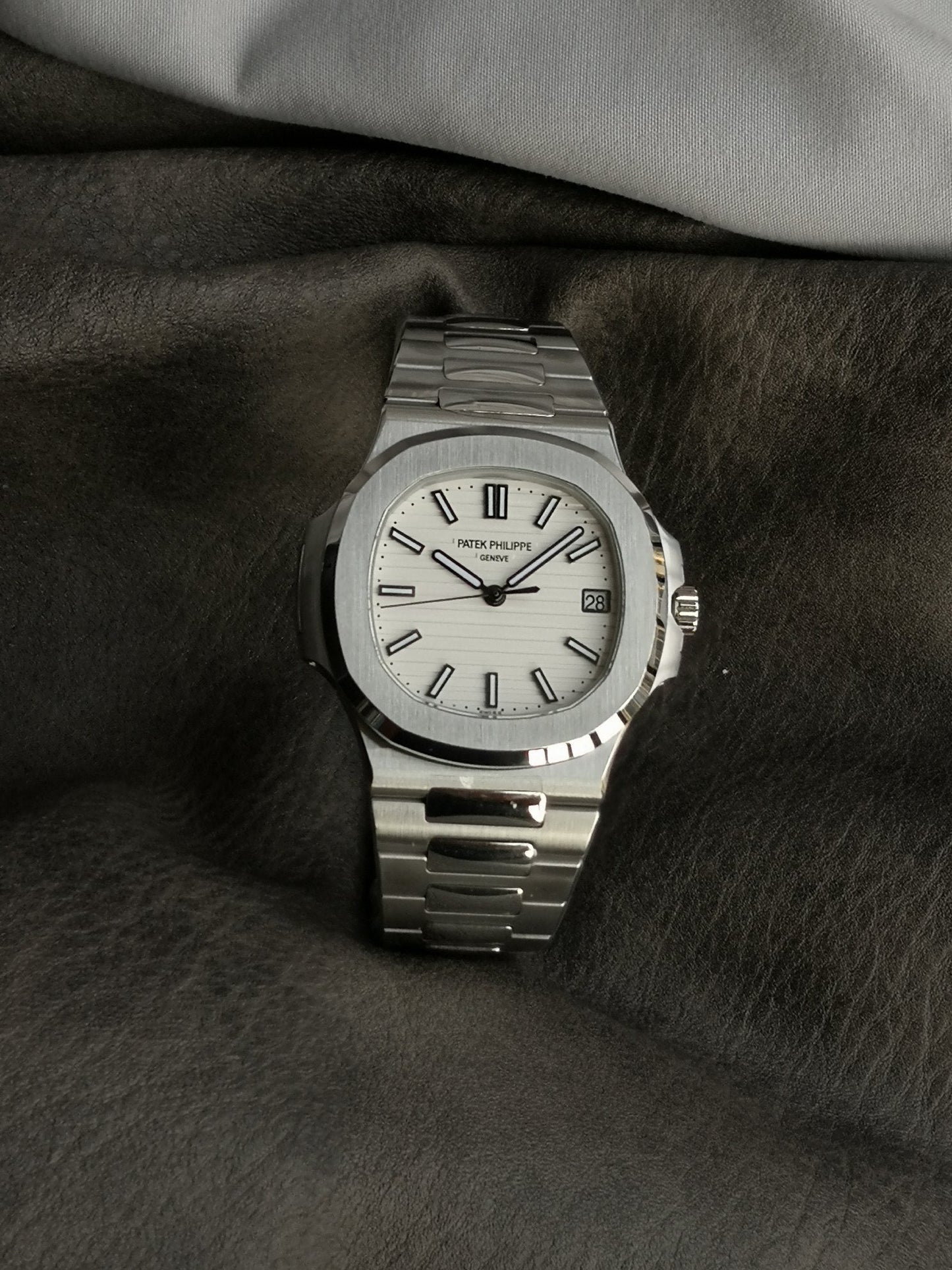 Steel White 40mm Watch