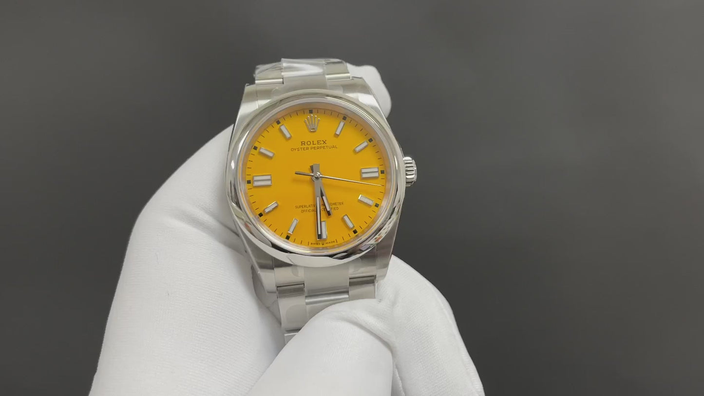 Mustard Yellow 36MM Watch