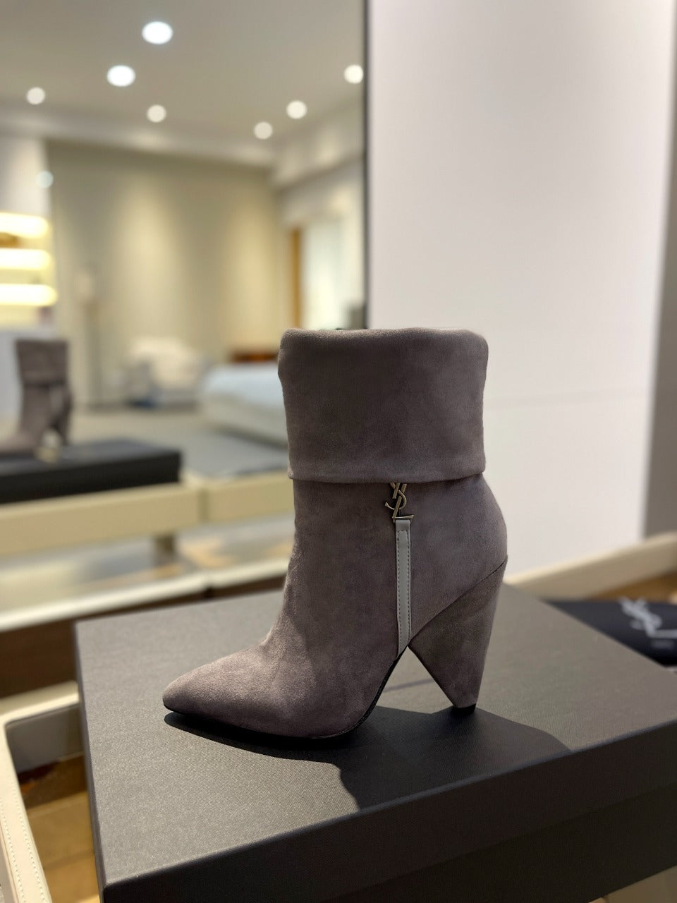 YSL Short Heel Boots