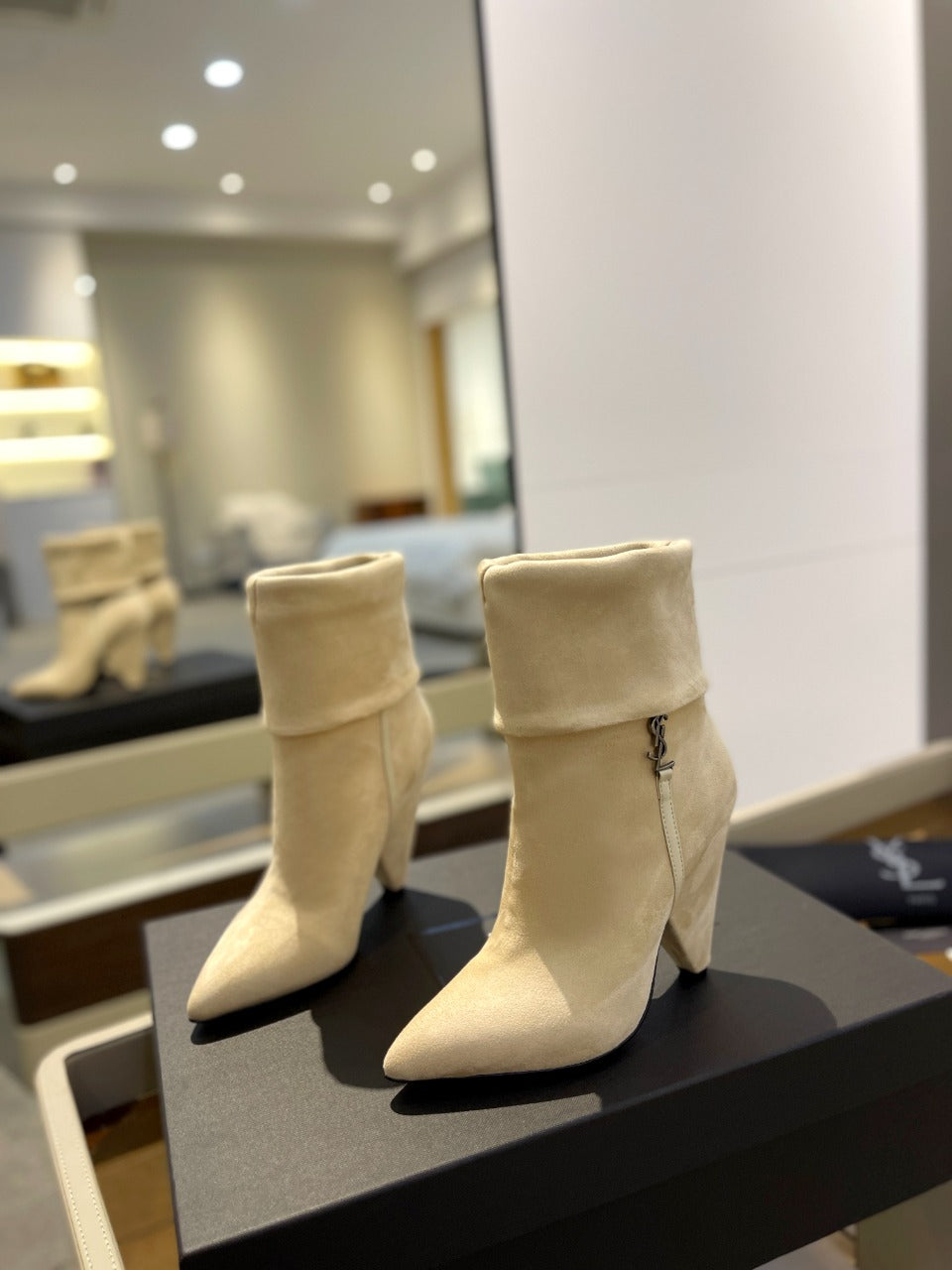 YSL Short Heel Boots