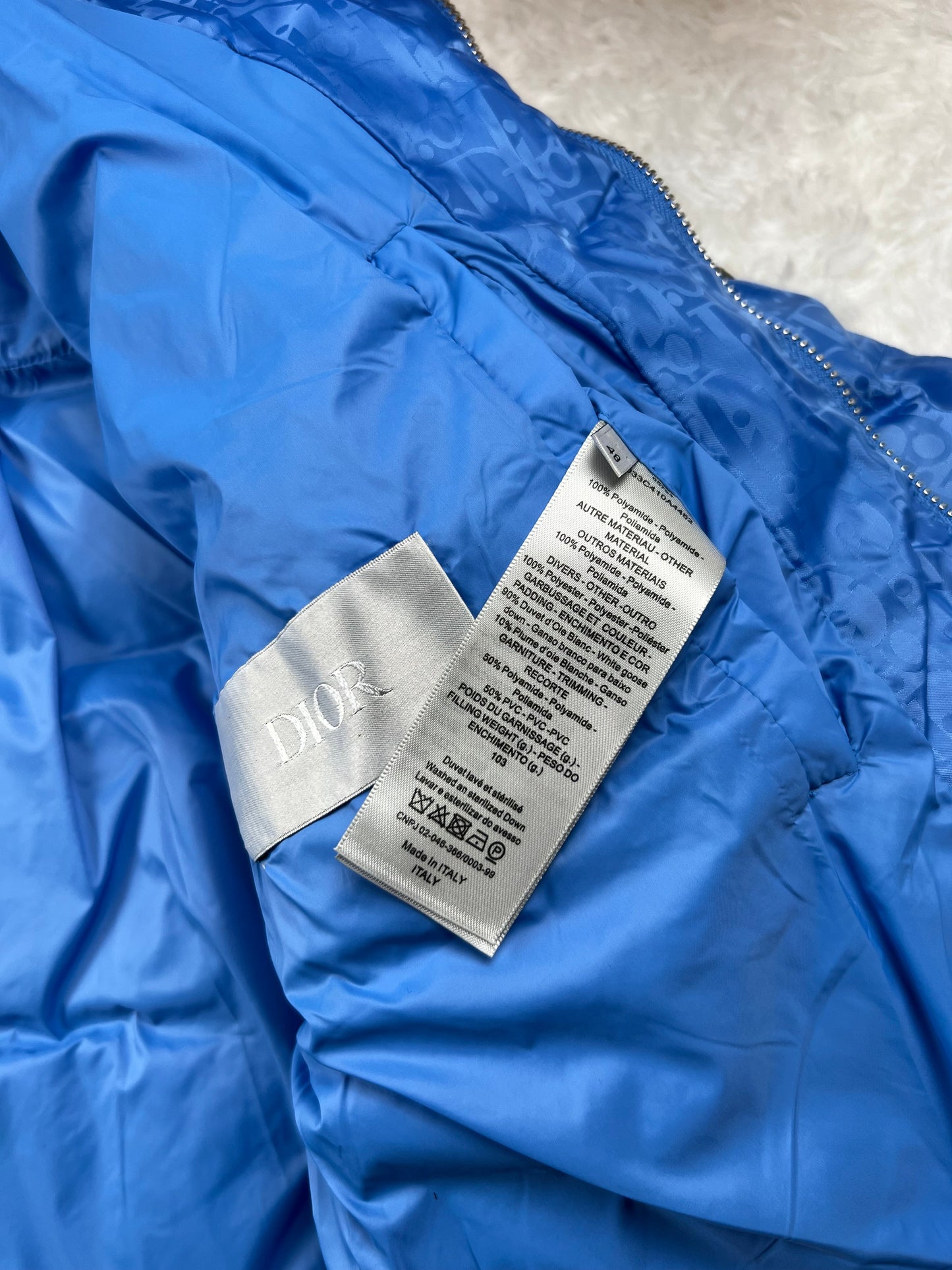 Giacca Dior Blue Oblique