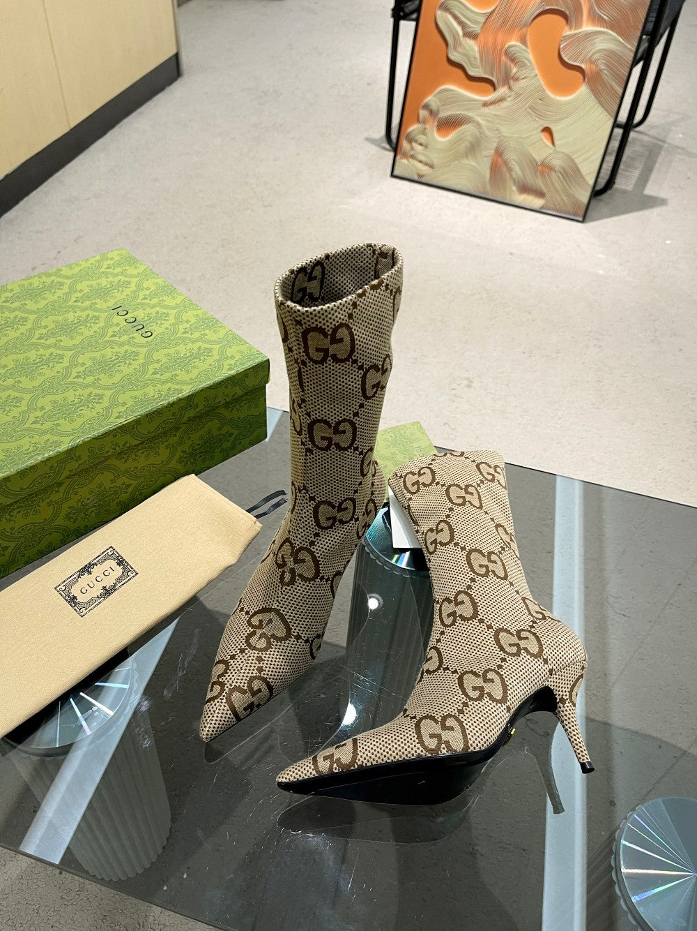 Gucci Ophidia Socks Boots