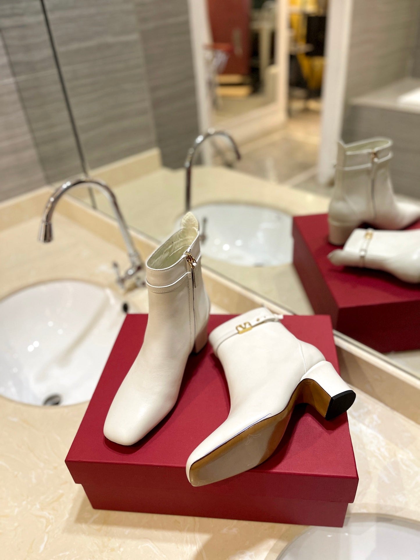 Valentino Short Heel Boots