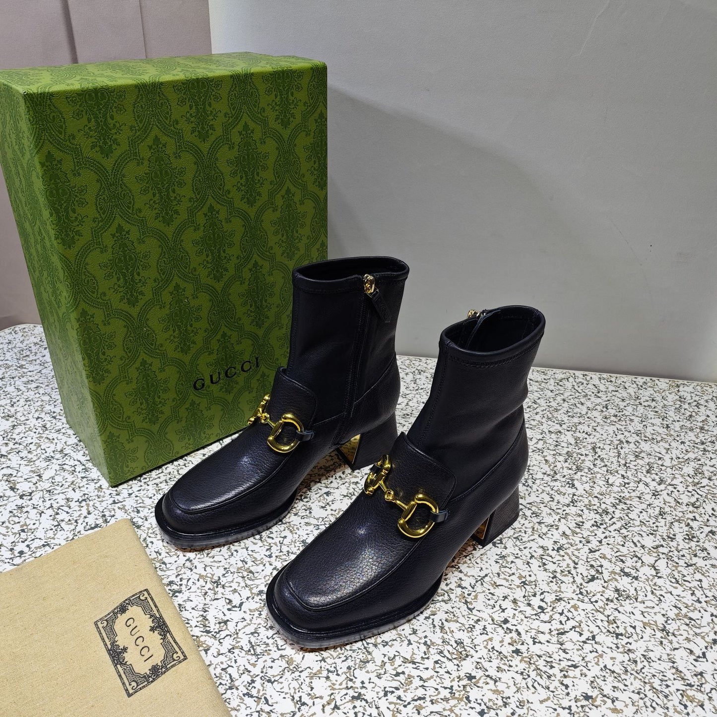 Gucci Horsebit Boots Leather
