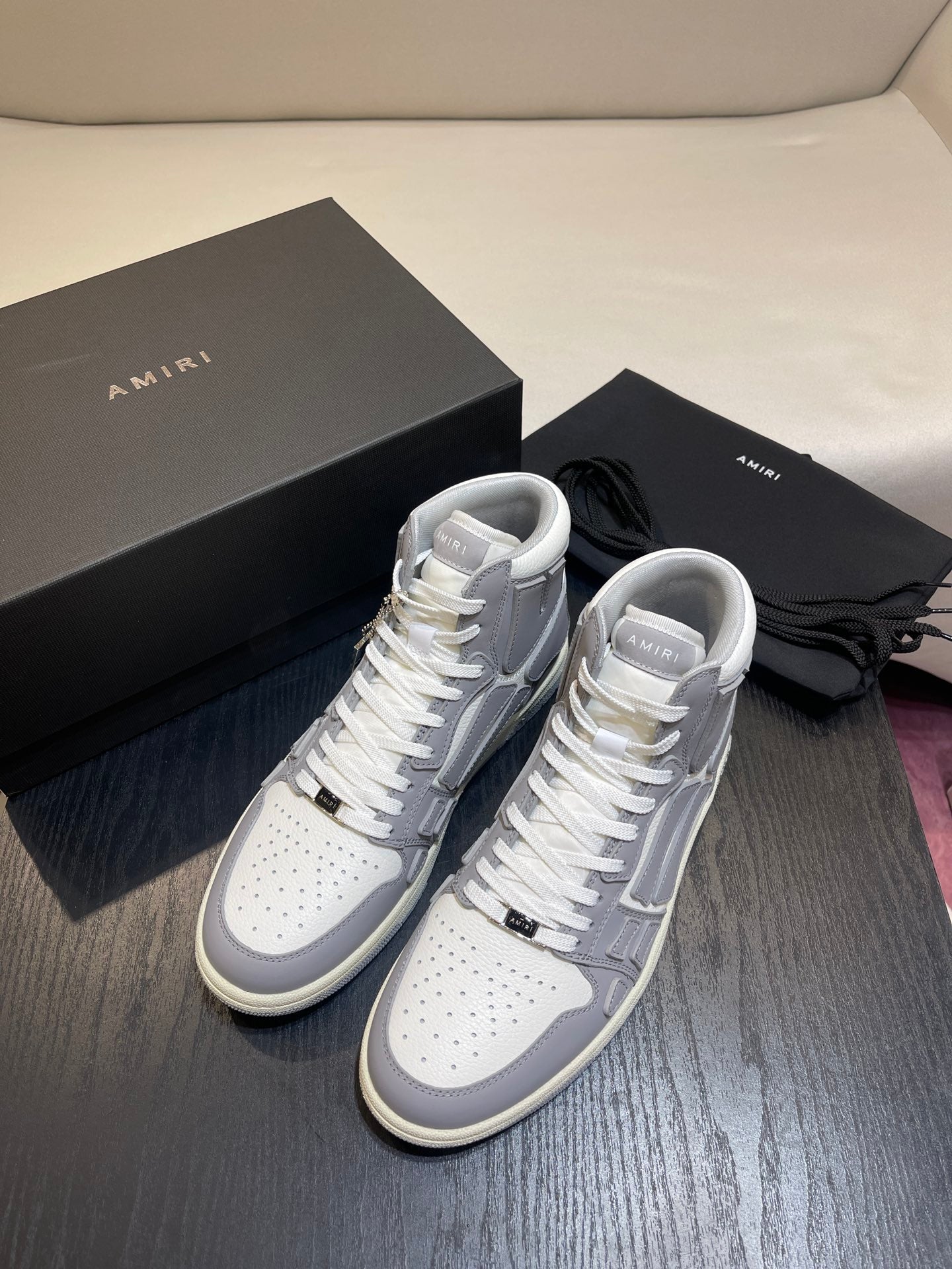 Amiri Skel Top High 'Grey' Shoes