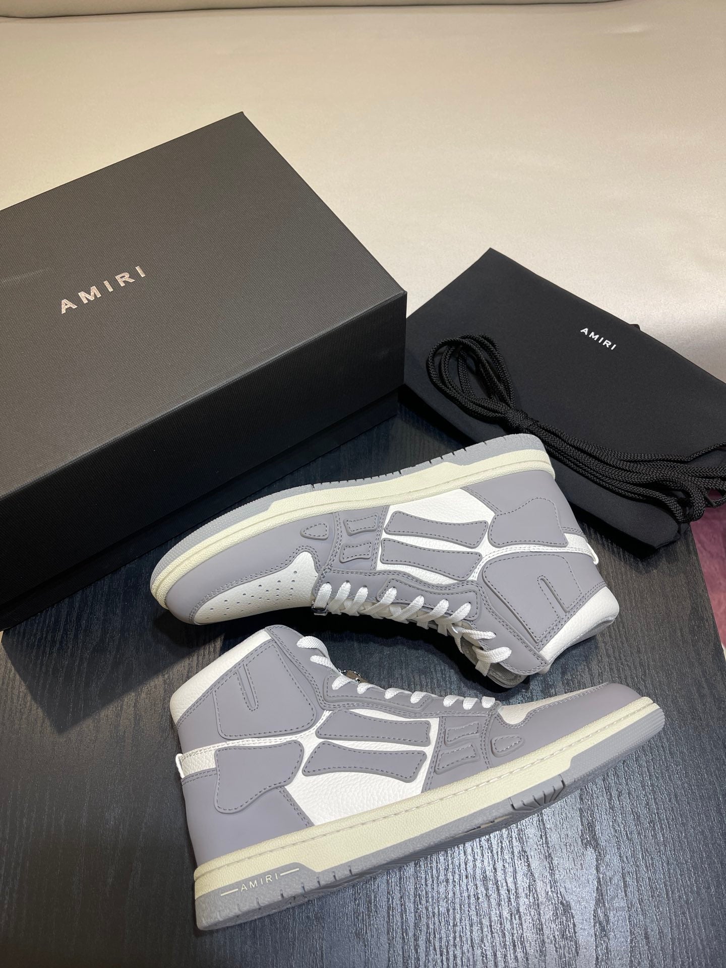 Amiri Skel Top High 'Grey' Shoes
