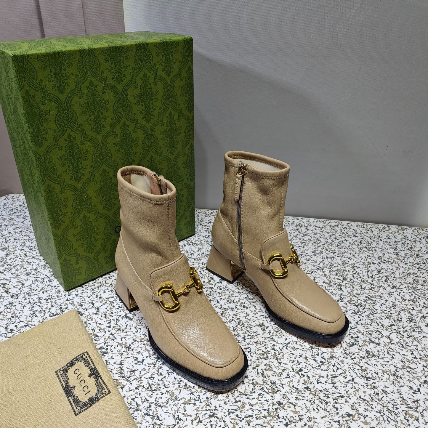 Gucci Horsebit Boots Leather