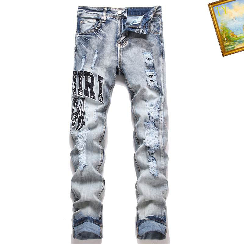 Men's Amiri Fashionable Casual Jeans Pants Size 28-38
