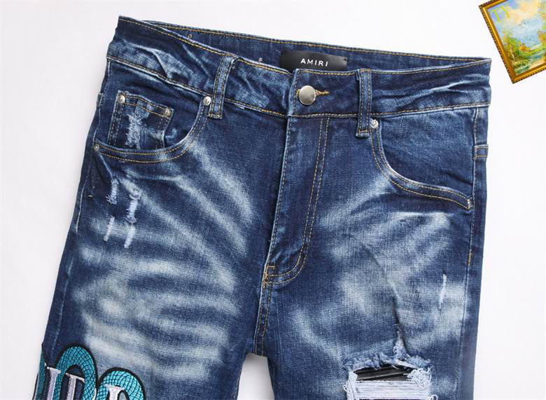 Men's Amiri Fashionable Casual Jeans Pants Size 29-38