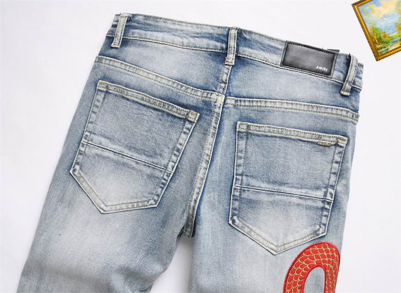 Men's Amiri Fashionable Casual Jeans Pants Size 29-38