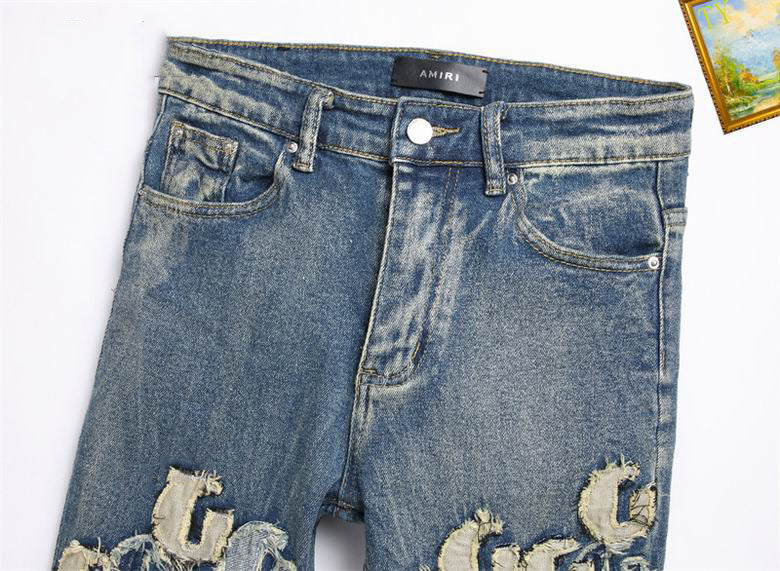 Men's Amiri Fashionable Casual Jeans Pants Size 29-38