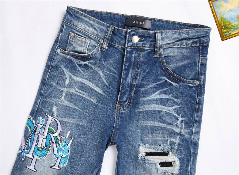 Men's Amiri Fashionable Casual Jeans Pants Size 29-38