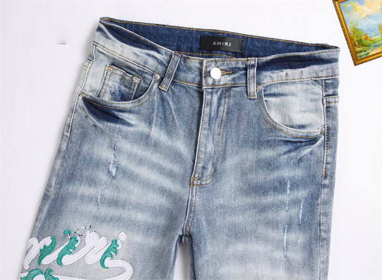 Men's Amiri Fashionable Casual Jeans Pants Size 29-38