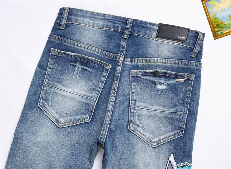 Men's Amiri Fashionable Casual Jeans Pants Size 29-38