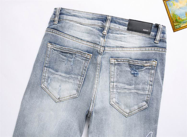 Men's Amiri Fashionable Casual Jeans Pants Size 29-38