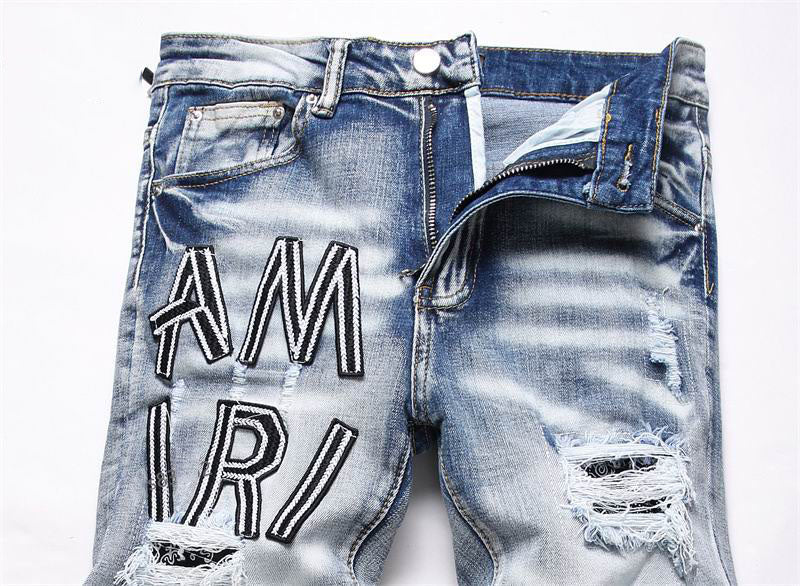 Men's Amiri Fashionable Casual Jeans Pants Size 29-38