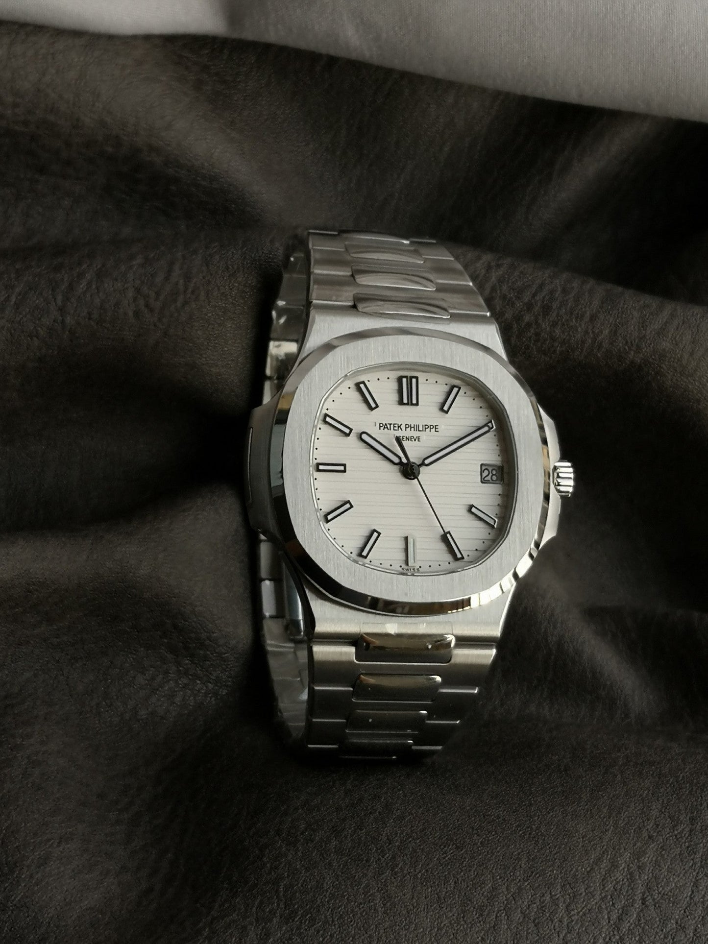 Steel White 40mm Watch