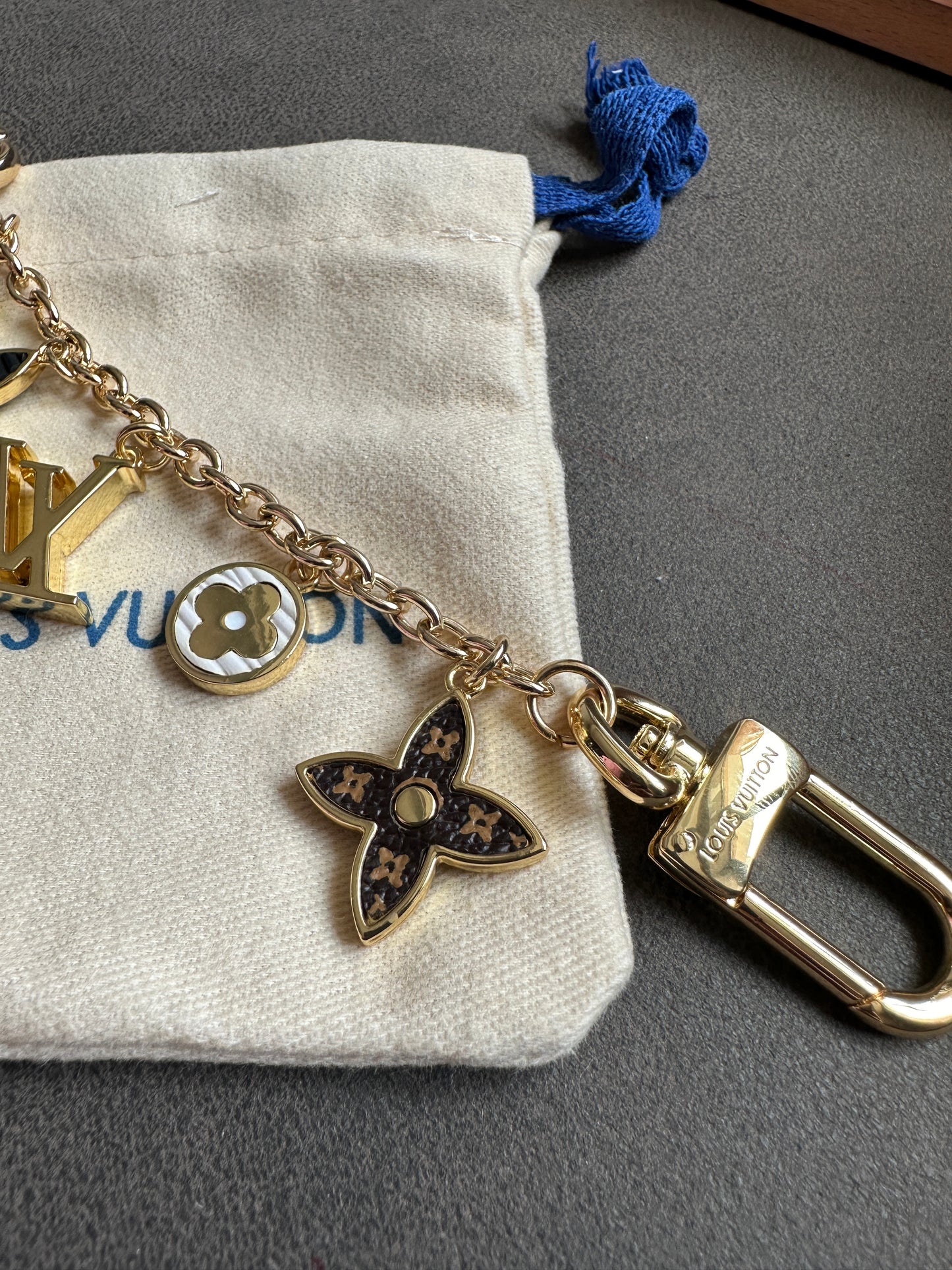 Louis Vuitton Monogram Flower Charm Bag Chain