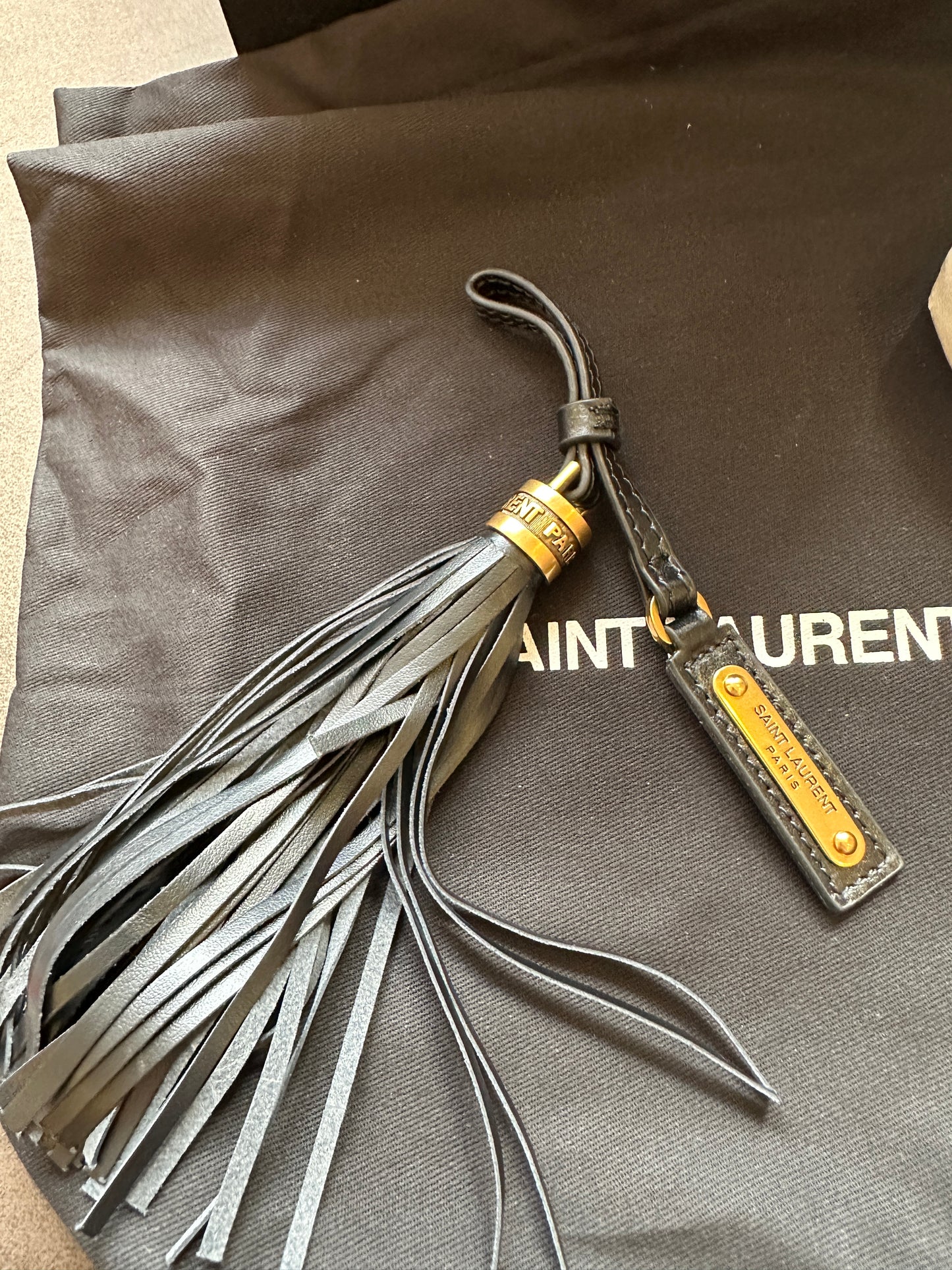 Saint Laurent Lou Camera Bag Black Quilted Leather with Gold Tassel