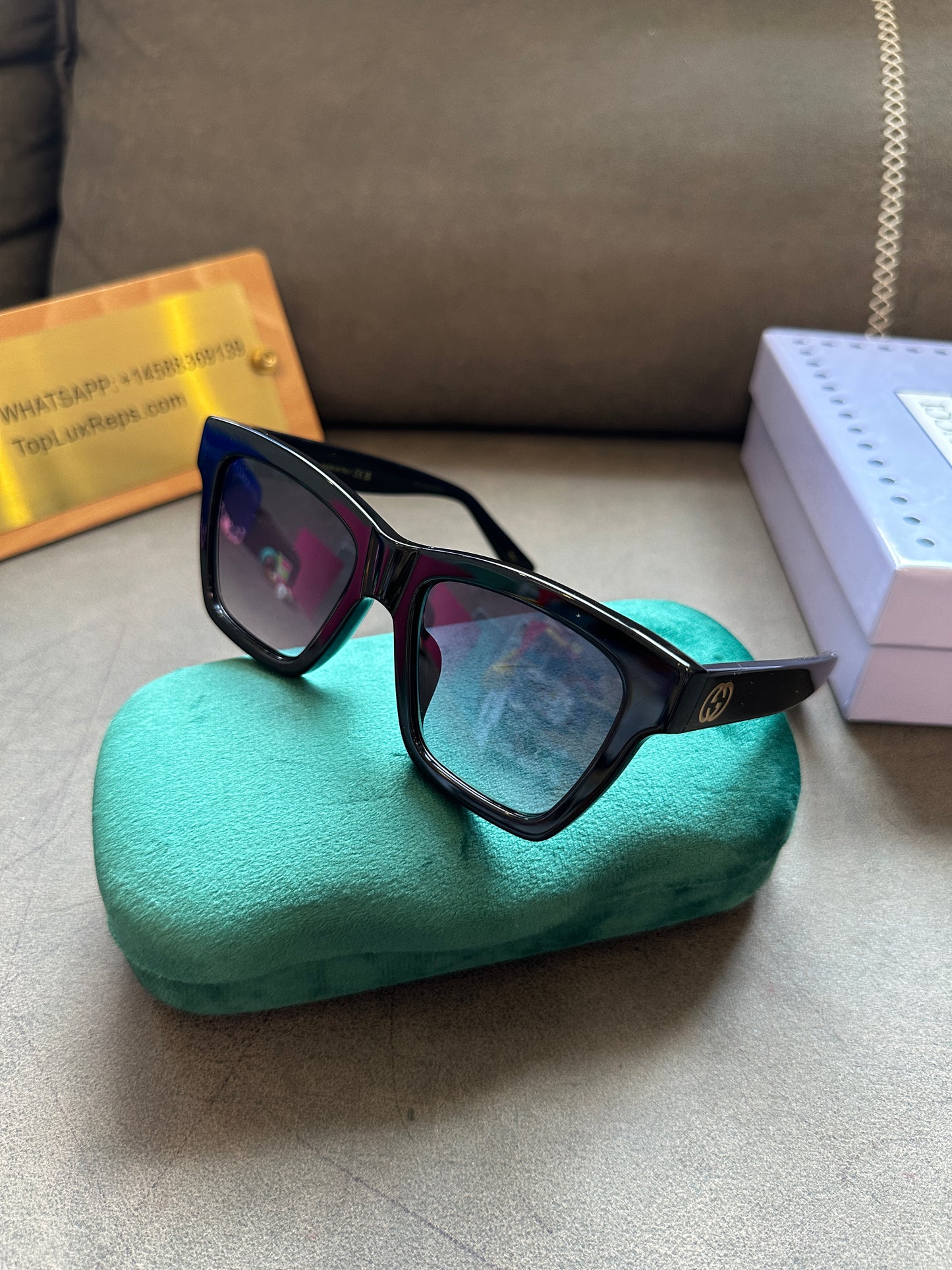 Gucci GG1714S Black Square Sunglasses