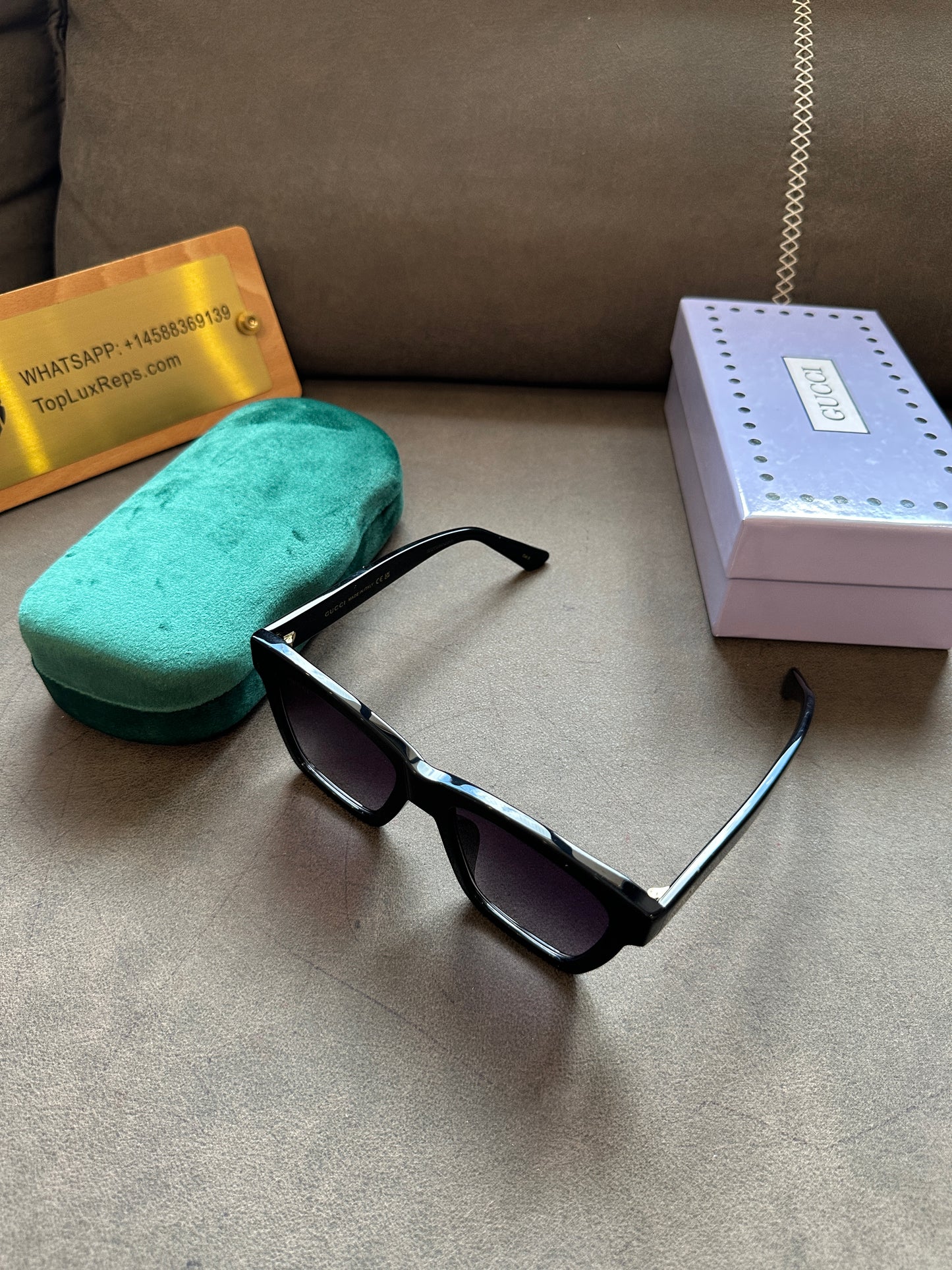 Gucci GG1714S Black Square Sunglasses