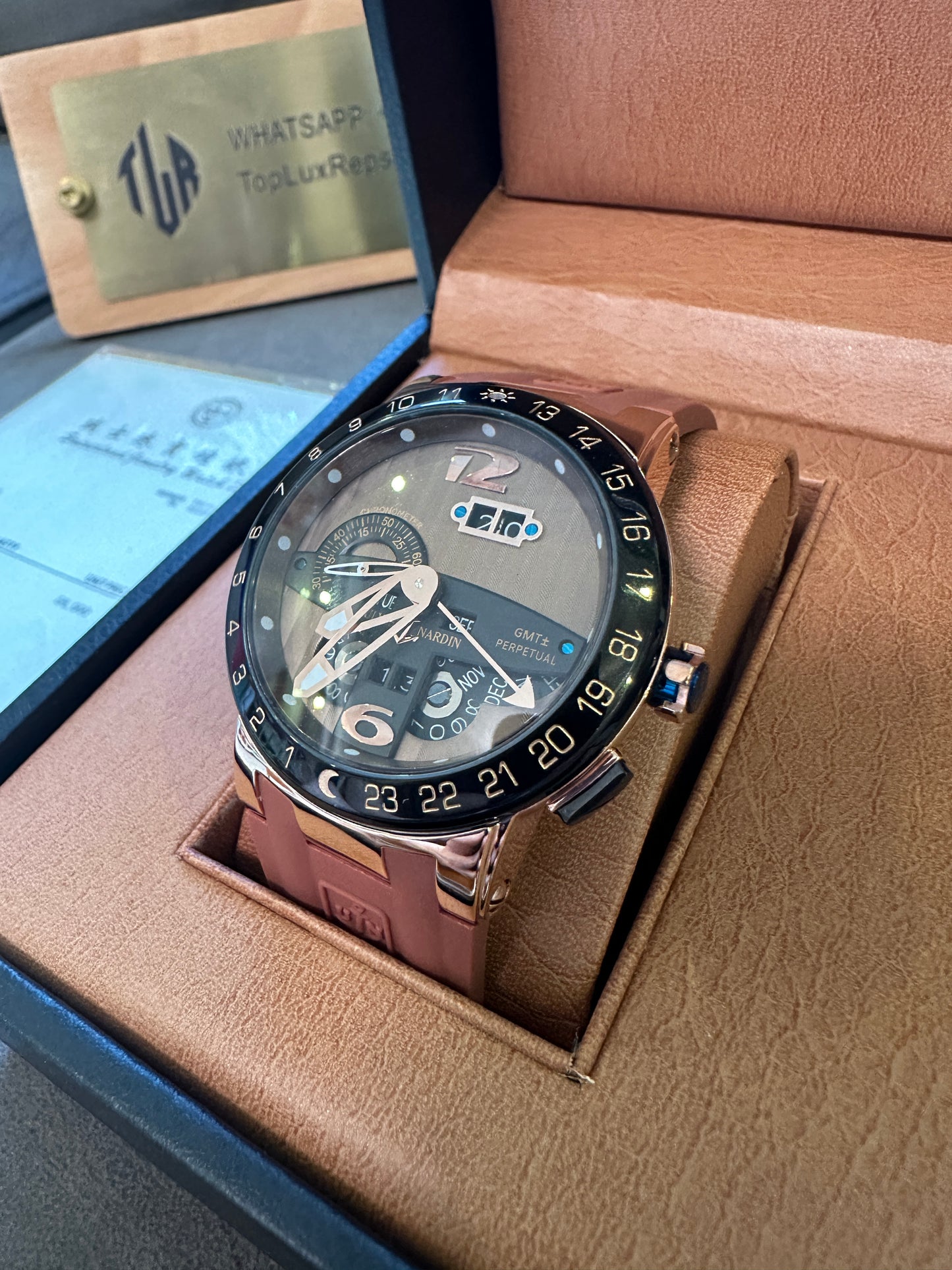 Ulysse Nardin Executive Perpetual Calendar Dual Time Rose Gold Limited Edition