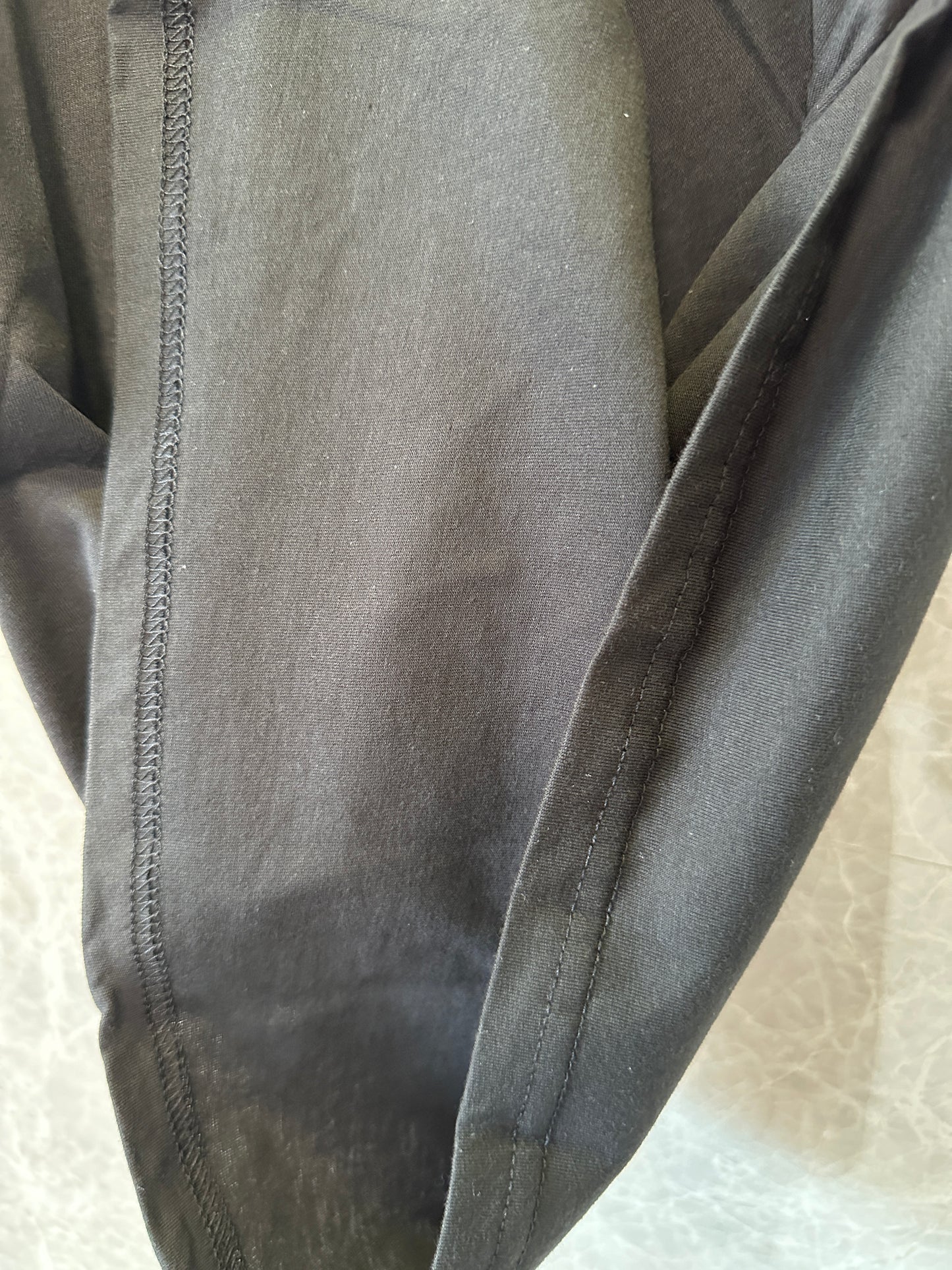 Louis Vuitton Black Cotton Tank Top with Logo Patch