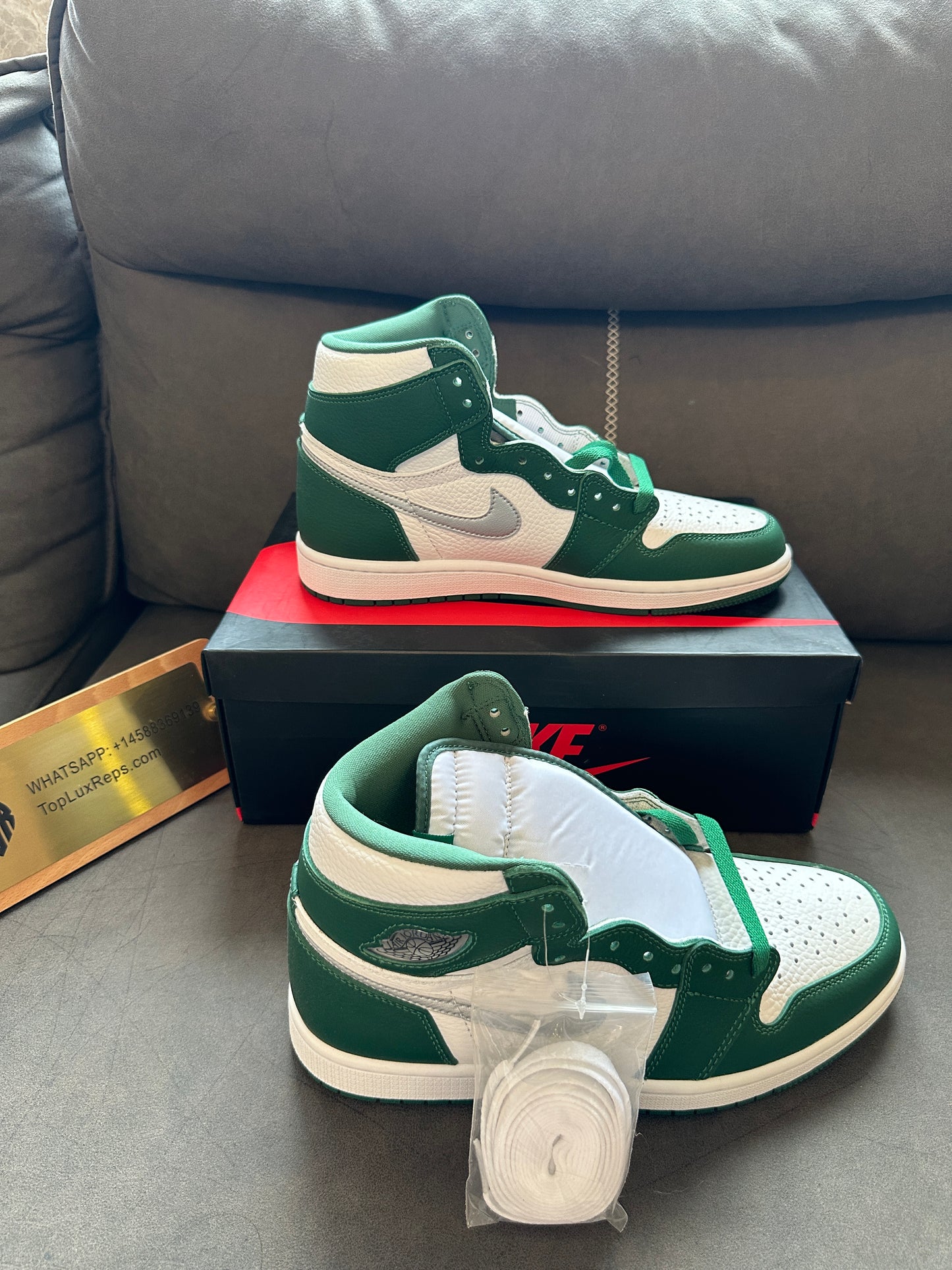 Nike Air Jordan 1 Retro High OG "Lucky Green" White/Green
