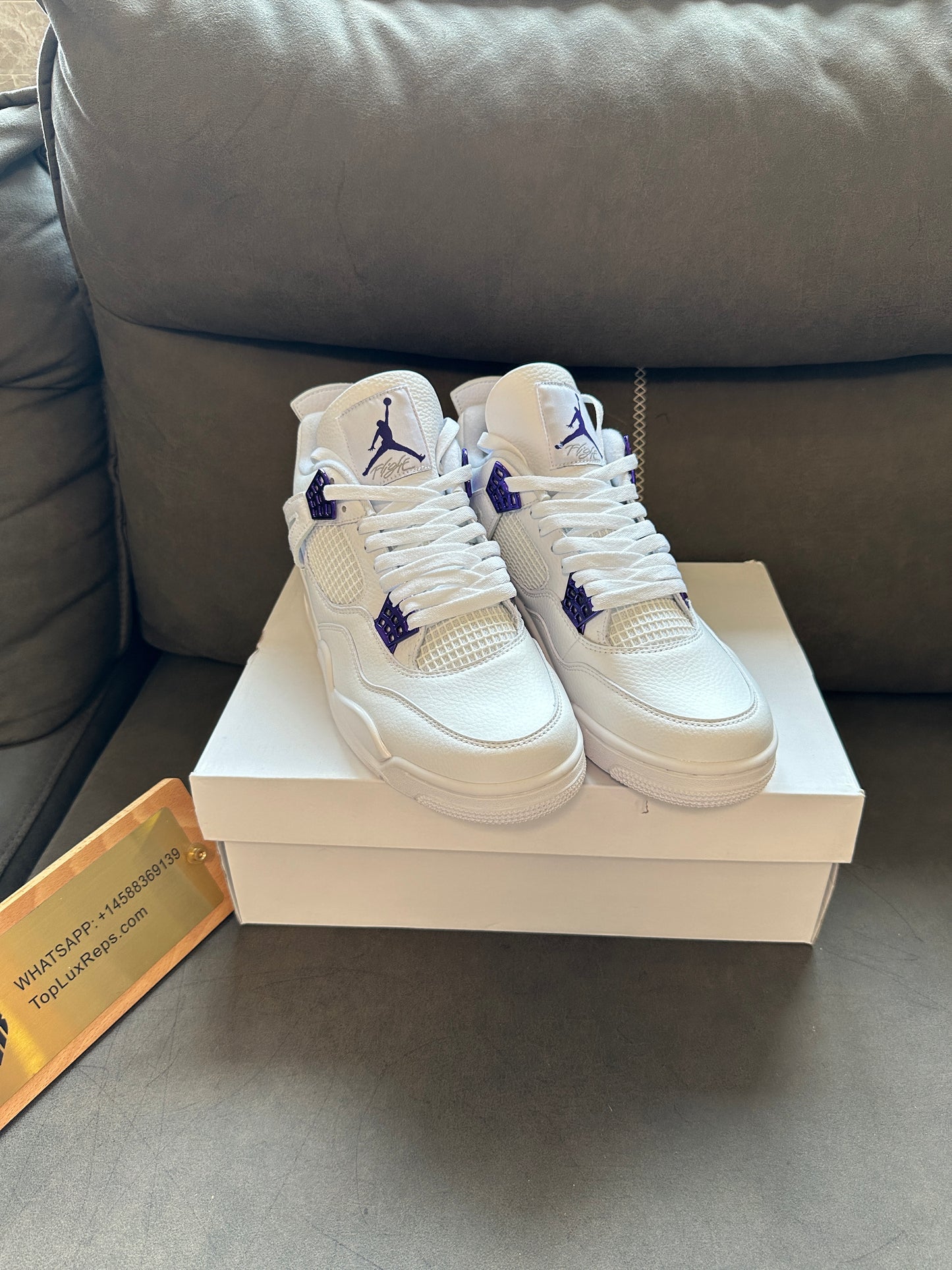 Nike Air Jordan 4 Retro “Metallic Purple” White Court Purple