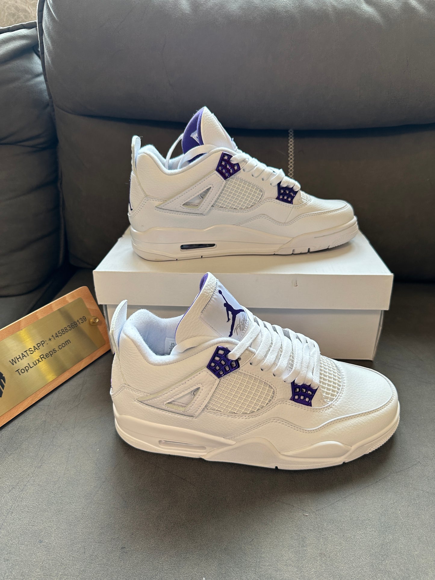 Nike Air Jordan 4 Retro “Metallic Purple” White Court Purple