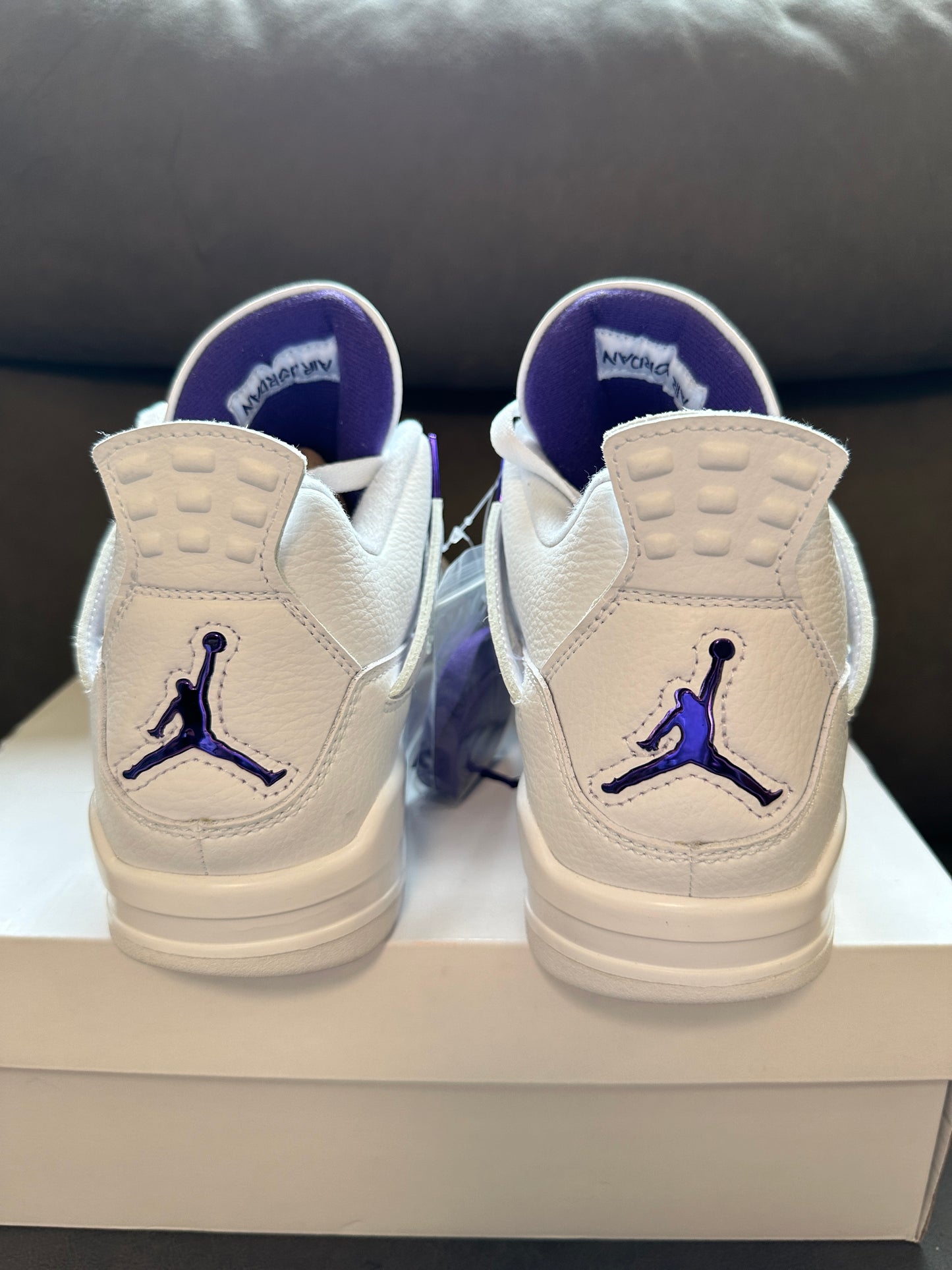 Nike Air Jordan 4 Retro “Metallic Purple” White Court Purple
